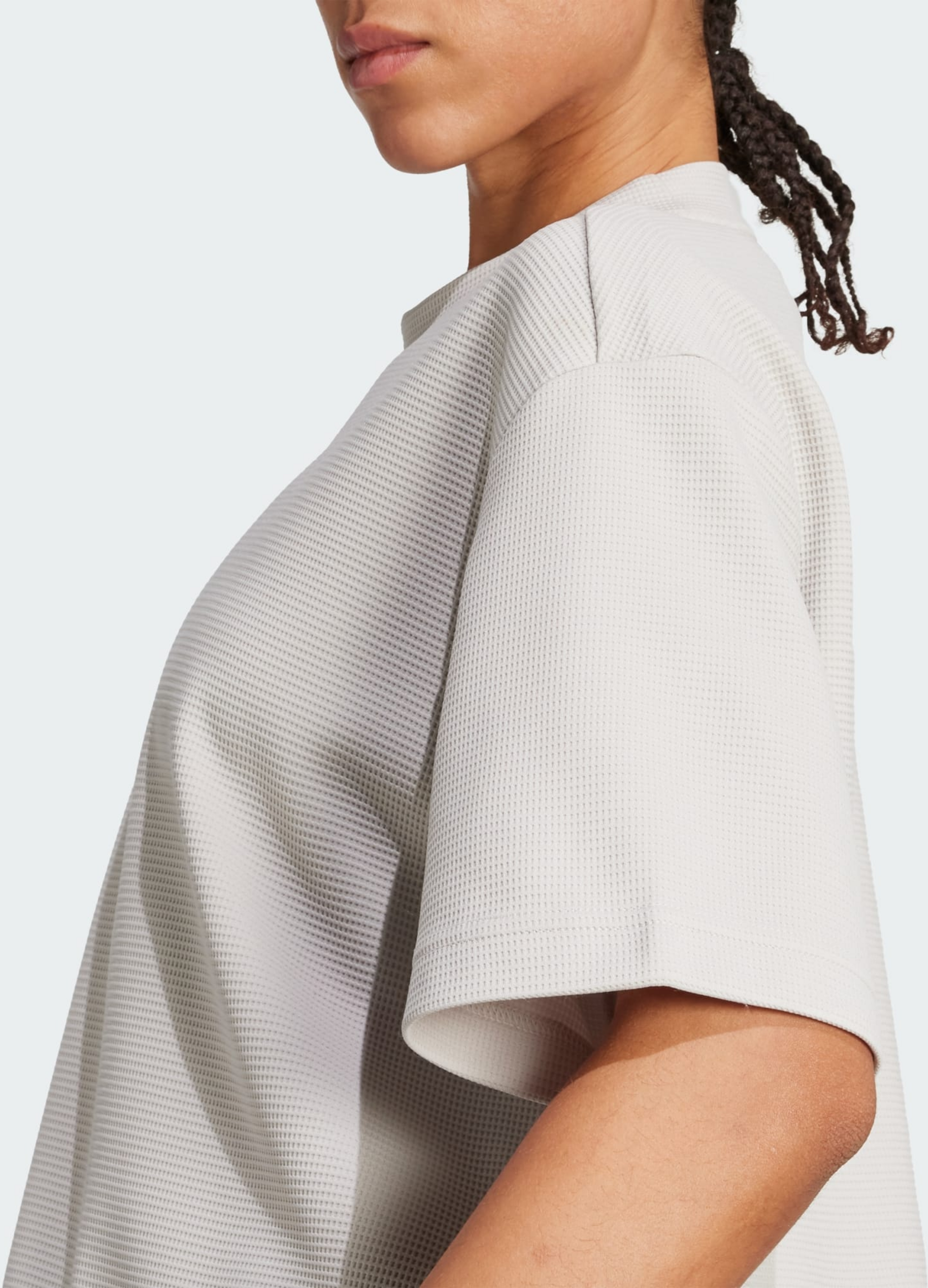 ADIDAS, Adidas Yoga Motion Våffelstickad T-shirt