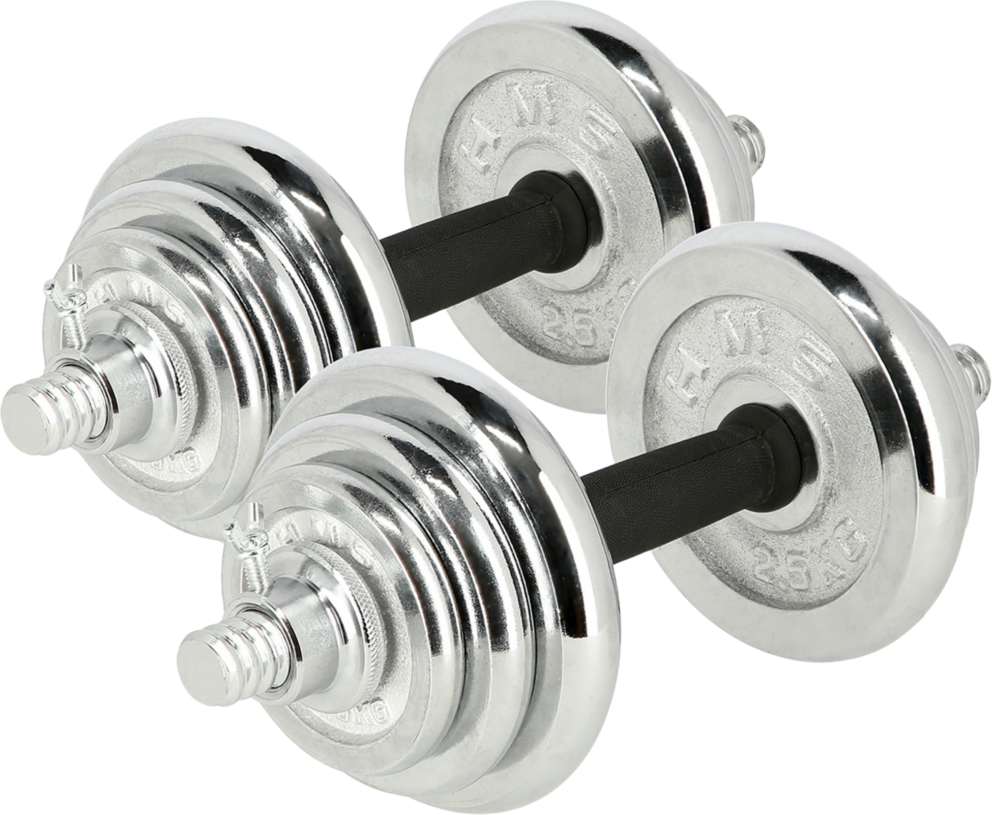 NORTHIX, Adjustable Chrome Dumbbells With Case, 20kg Set