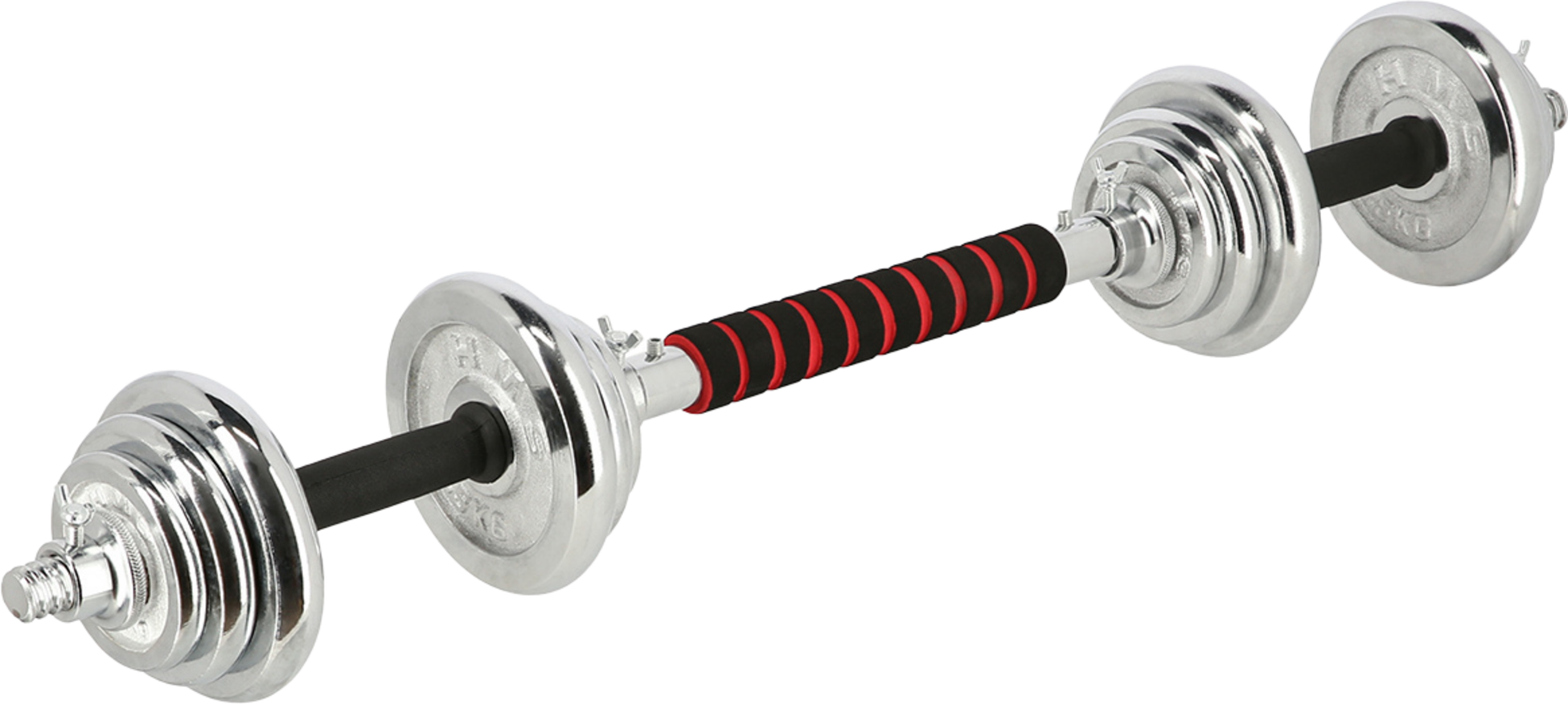 NORTHIX, Adjustable Chrome Dumbbells With Case, 20kg Set