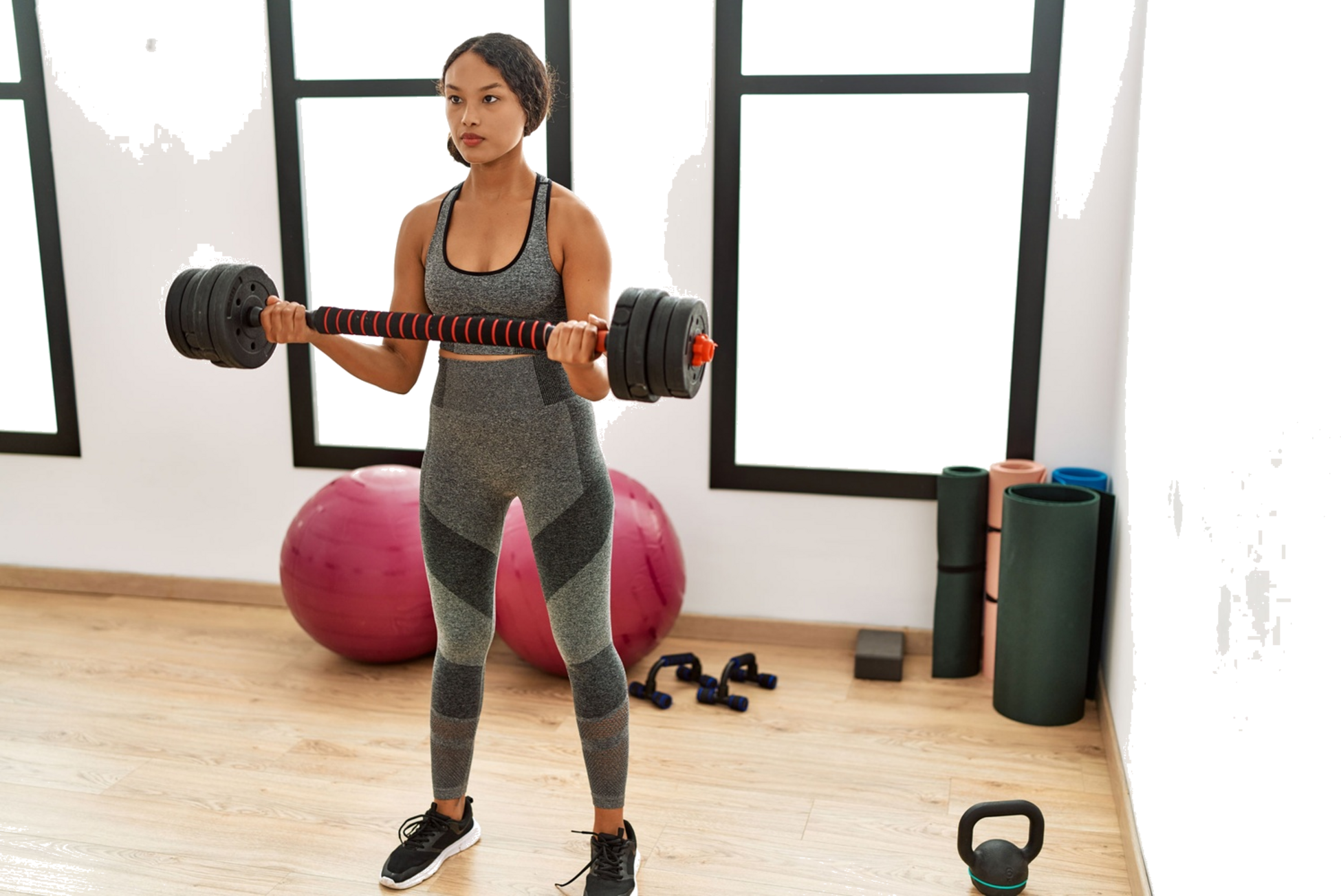 B2X, Adjustable Dumbbells 2x 20kg Barbell Set 40kg Bar