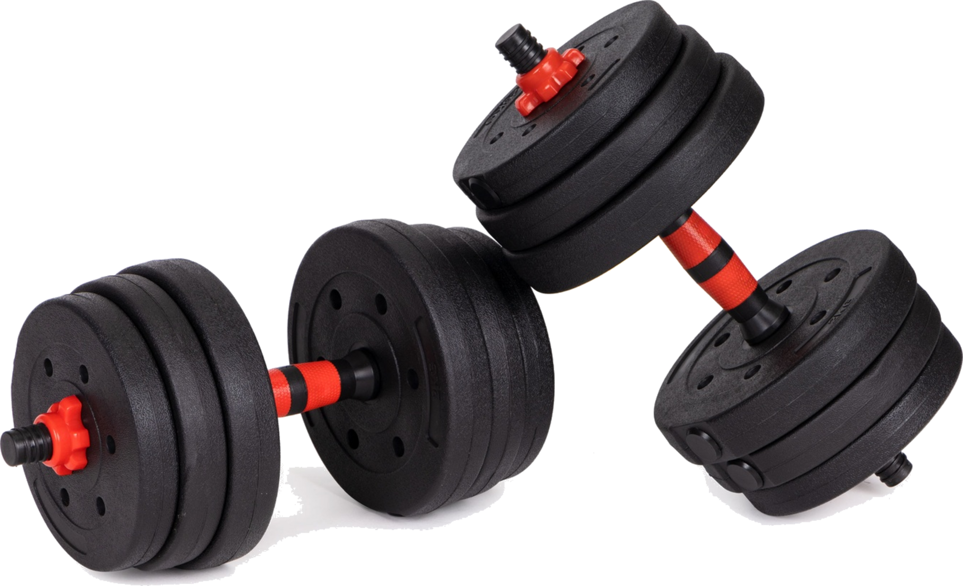 B2X, Adjustable Dumbbells 2x 20kg Barbell Set 40kg Bar