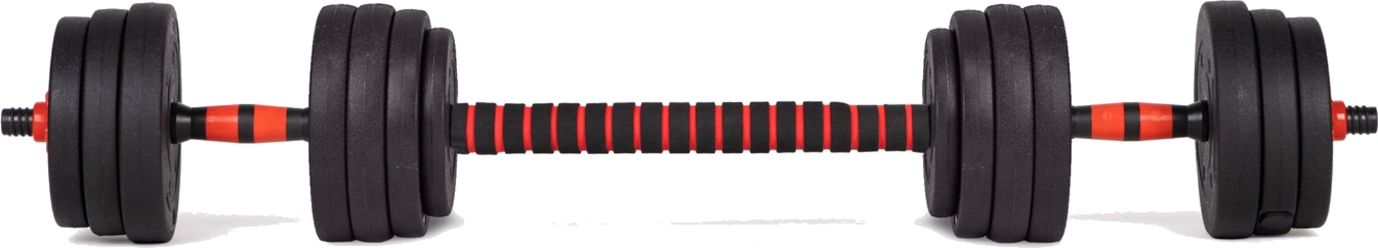 B2X, Adjustable Dumbbells 2x 20kg Barbell Set 40kg Bar