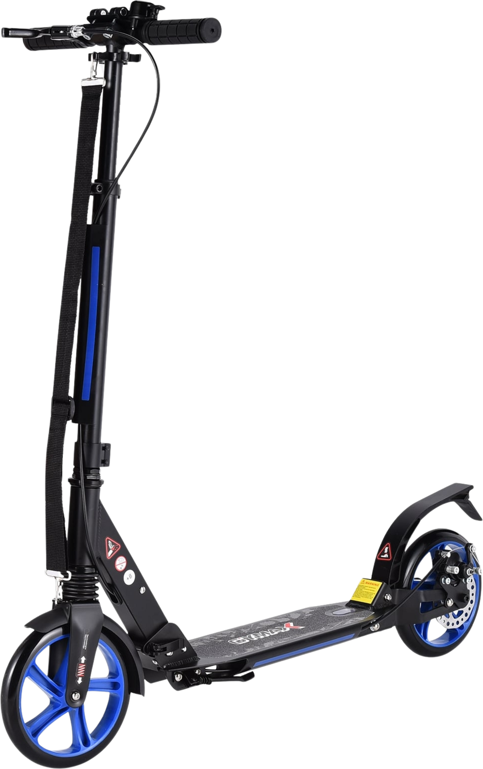 NORTHIX, Adjustable Kids Scooter, Foldable, Black  Blue Wheels