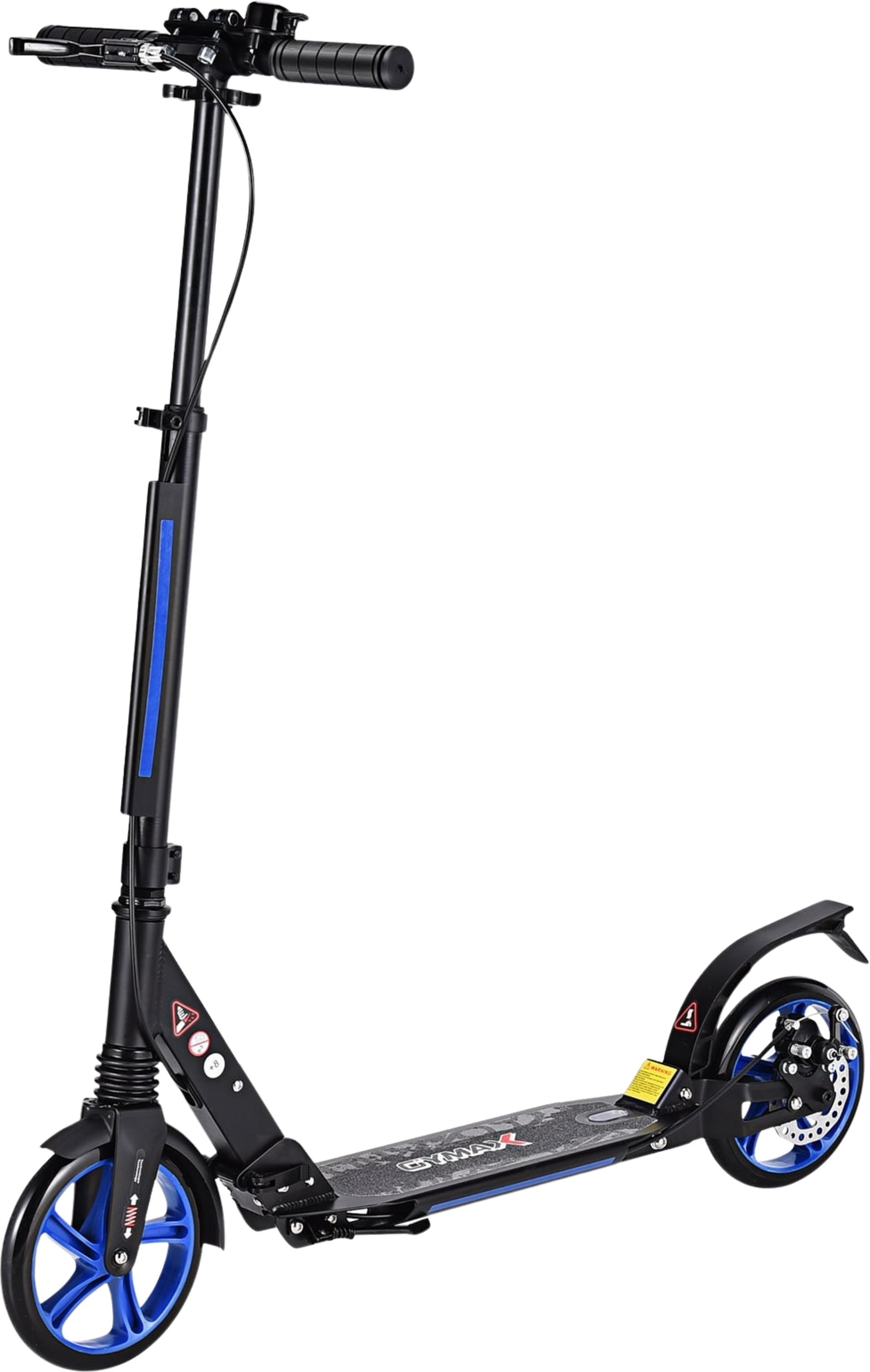 NORTHIX, Adjustable Kids Scooter, Foldable, Black  Blue Wheels