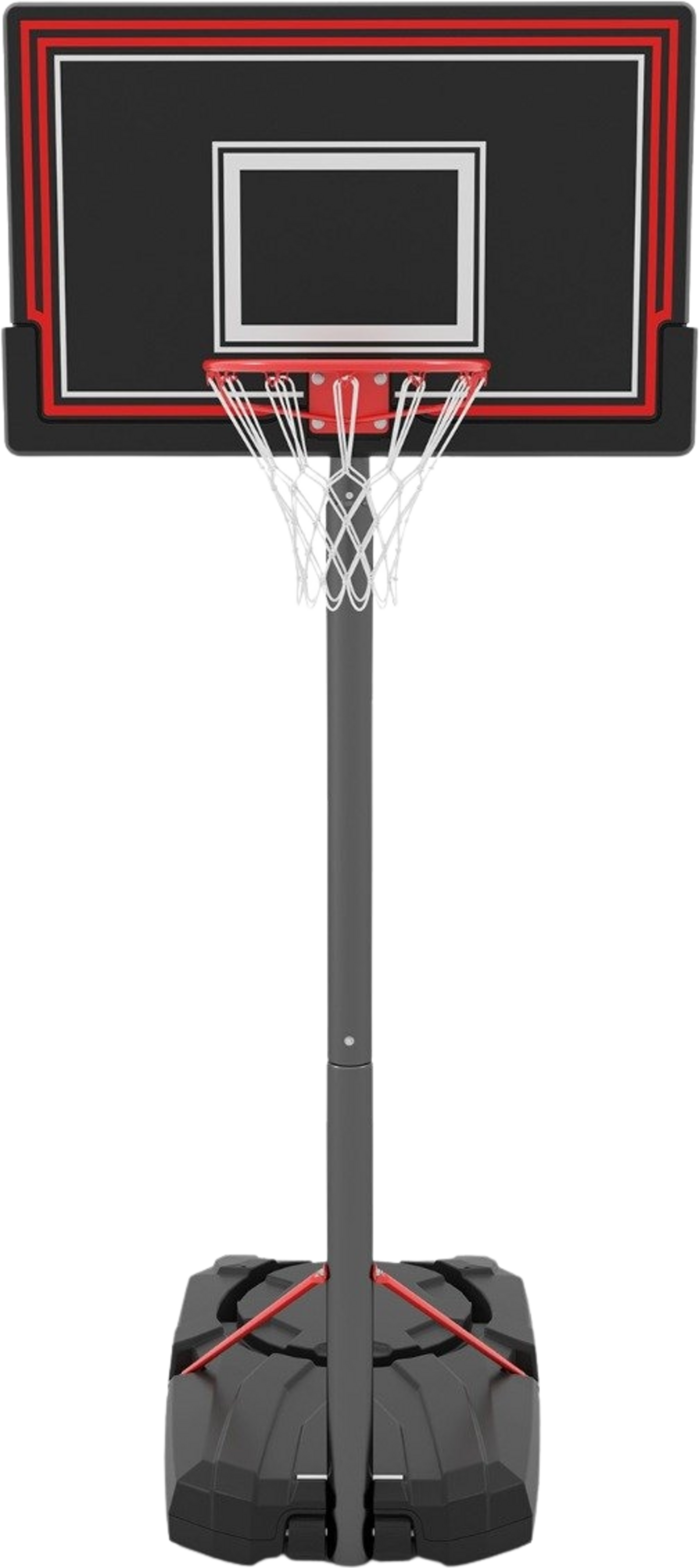 NORTHIX, Adjustable Outdoor Basketball Hoop With Wheels  Fillable Base