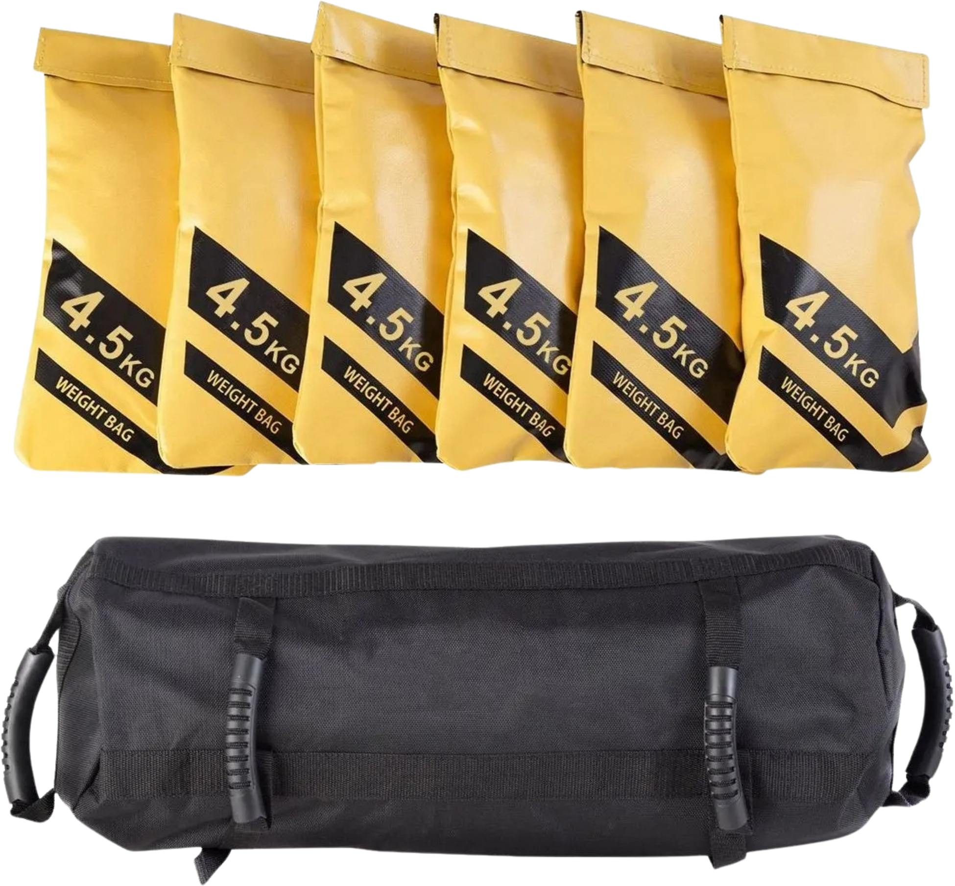 NORTHIX, Adjustable Weight Sandbag 27kg, 6 X 4.5kg Fill Bags, Durable Oxford