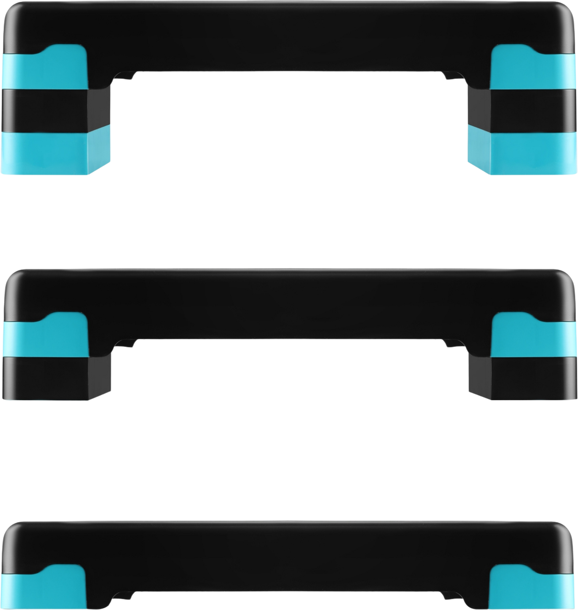 NORTHIX, Aerobic Step Platform, Black-mint, Adjustable Height