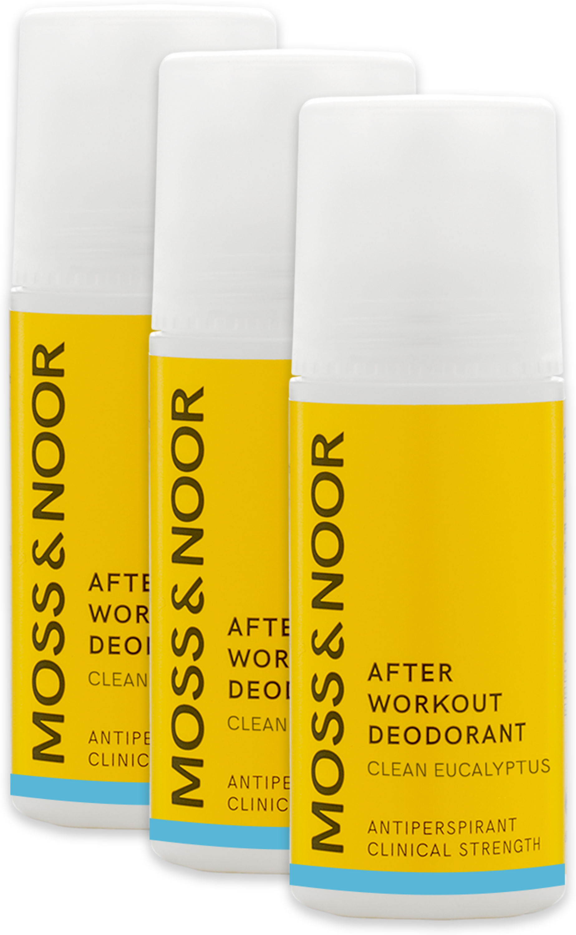 MOSS & NOOR, After Workout Deodorant 3 Pack