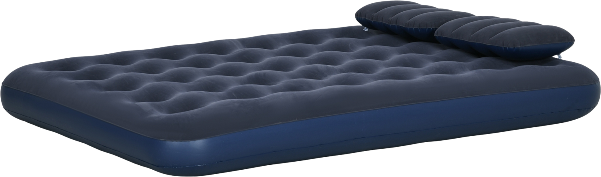 NORTHIX, Air Bed Double Air Mattress With Hand Pump  Pillow, Blue, 203x152x22cm