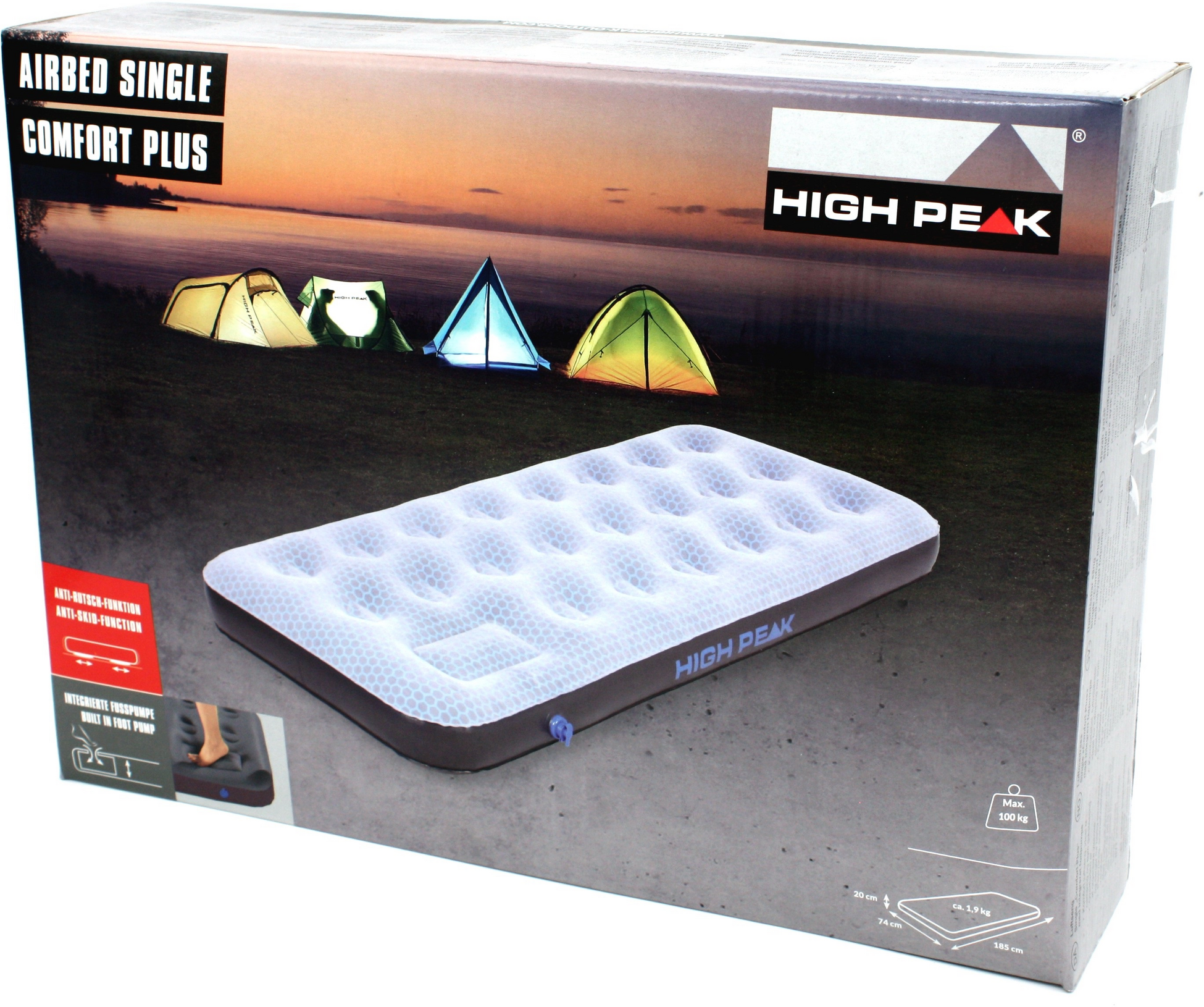 HIGH PEAK, Air Bed Single Comfort Plus