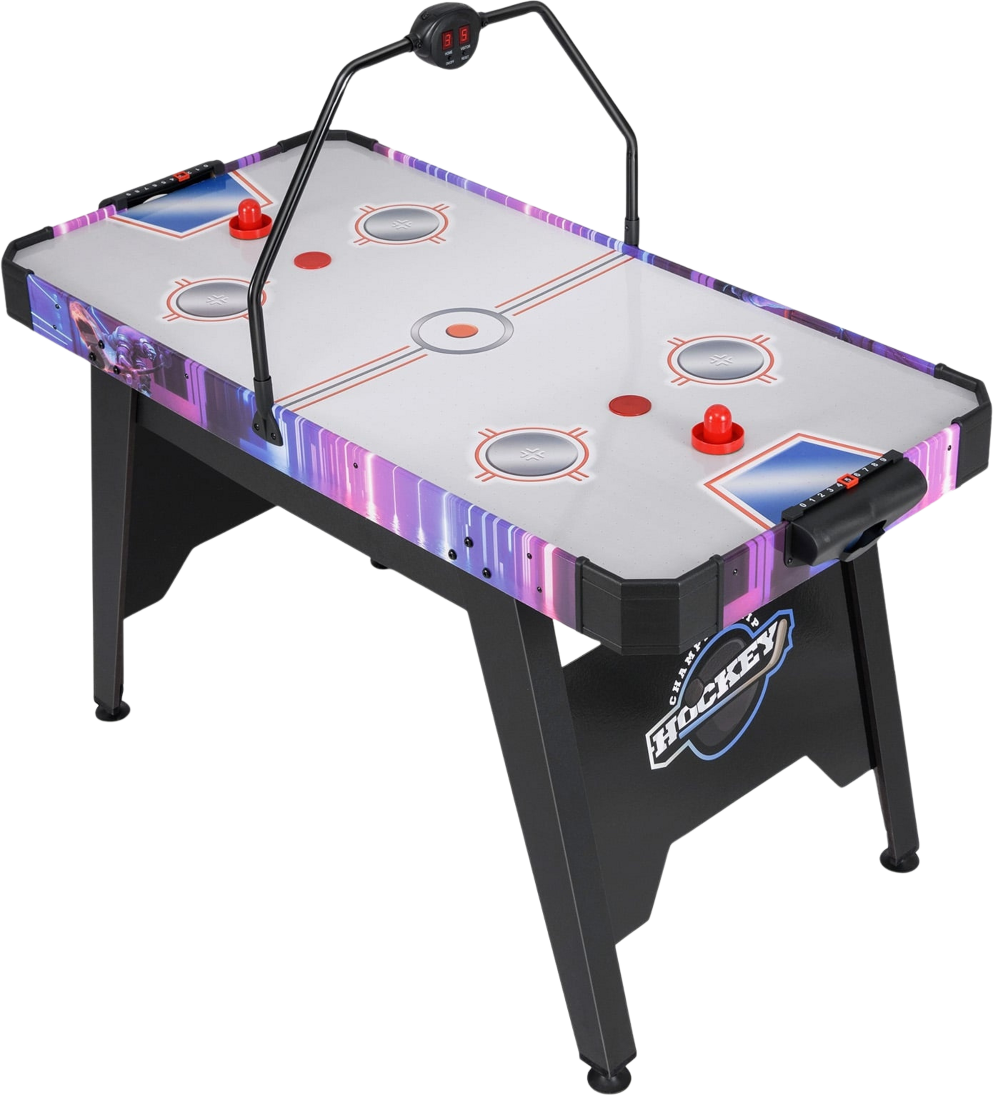 NORTHIX, Air Hockey Table, 144 Cm, Led Display, Powerful Motor