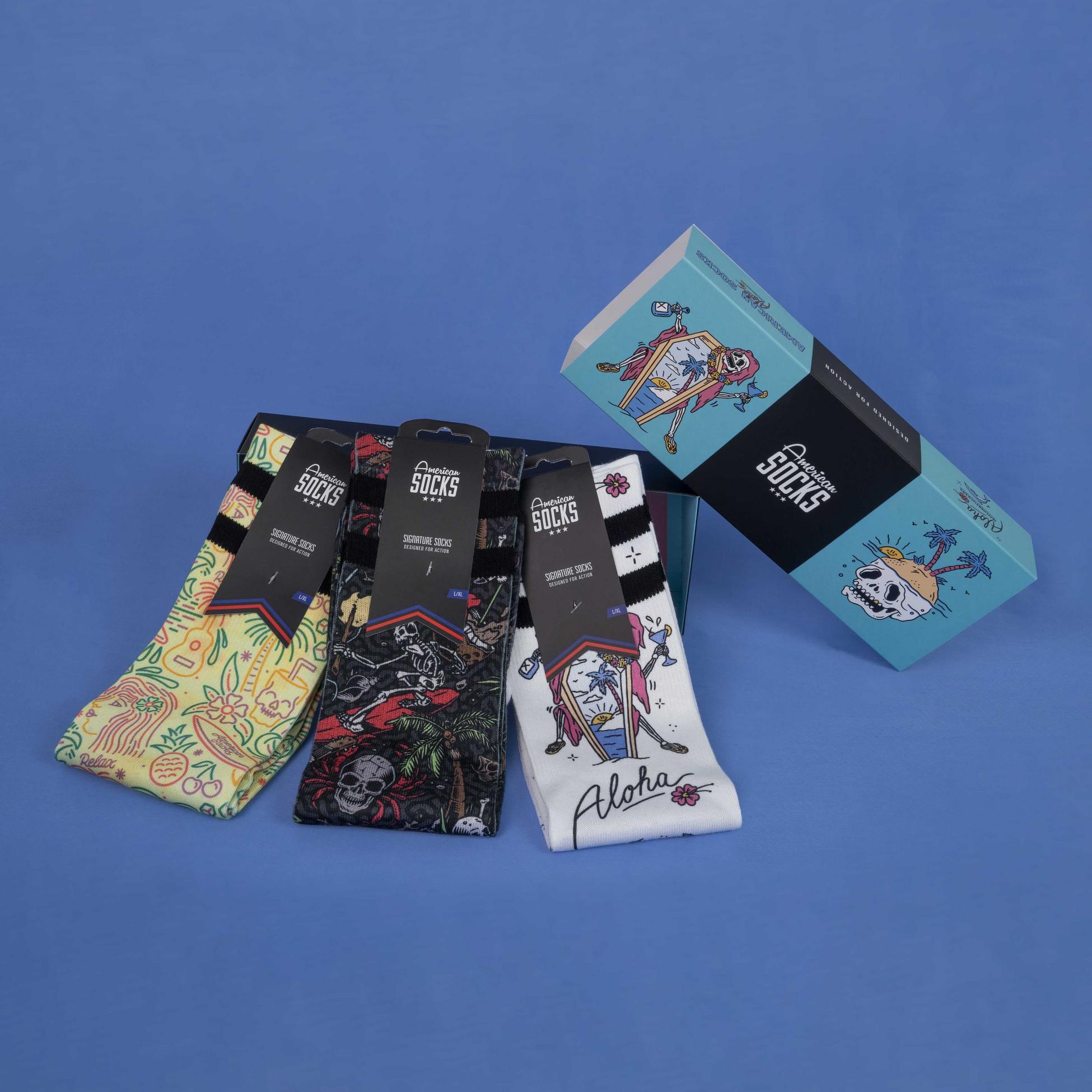 AMERICAN SOCKS, Aloha - Gift Box