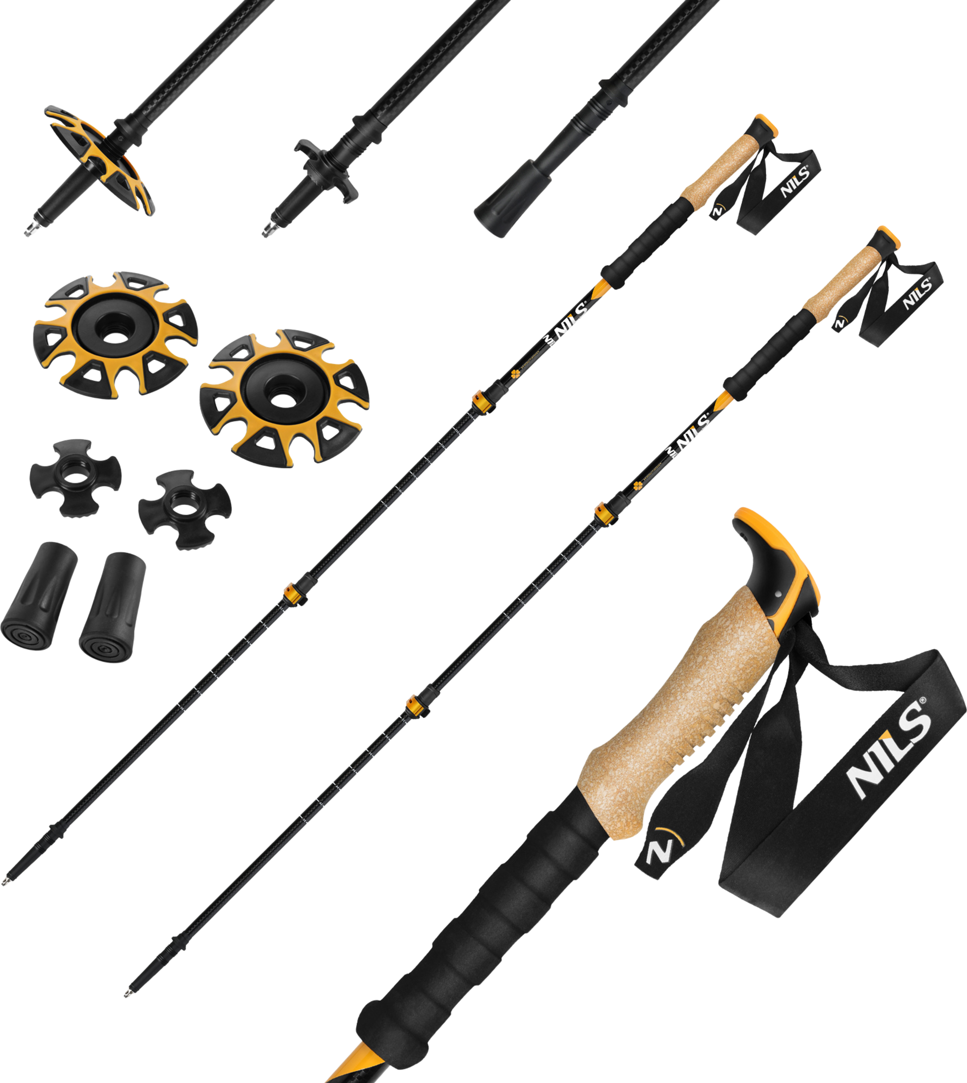 NORTHIX, Aluminium Trekking Poles, Adjustable, Lightweight