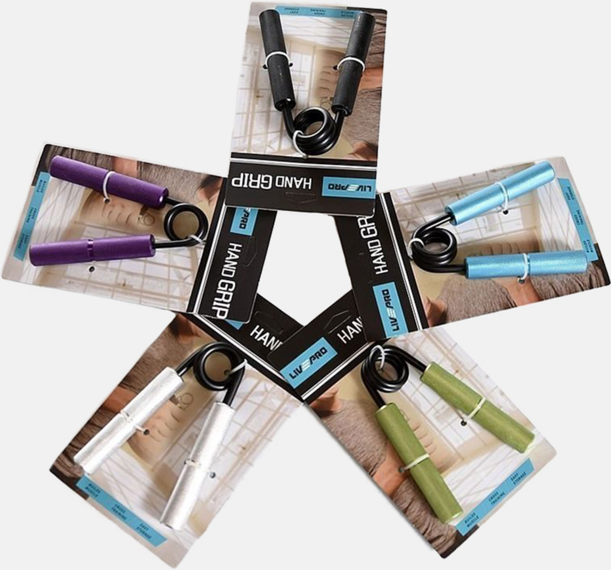 LIVEPRO, Aluminum Hand Grip Purple 60lb