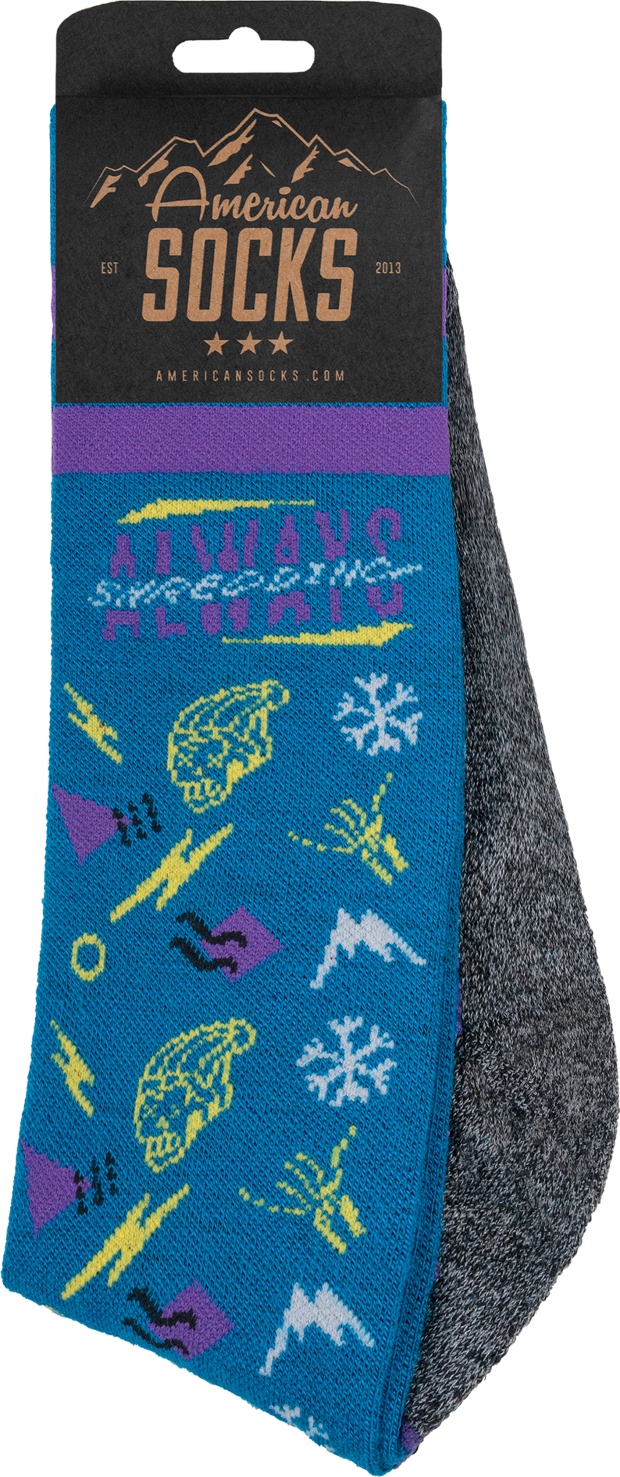 AMERICAN SOCKS, Always Shredding - Snow Socks