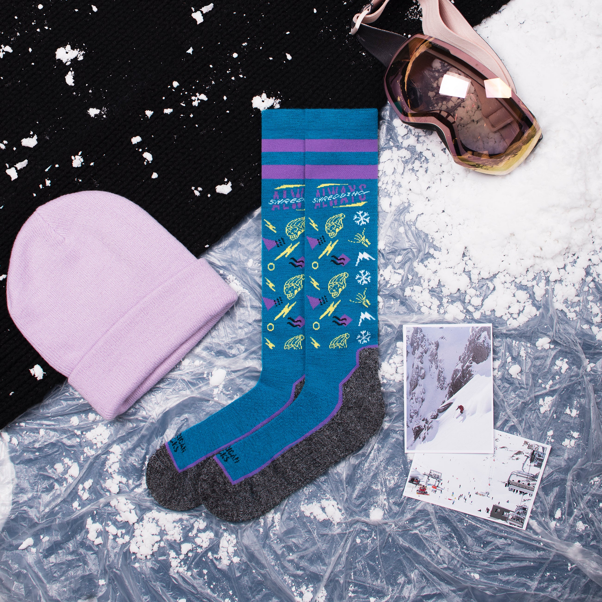 AMERICAN SOCKS, Always Shredding - Snow Socks