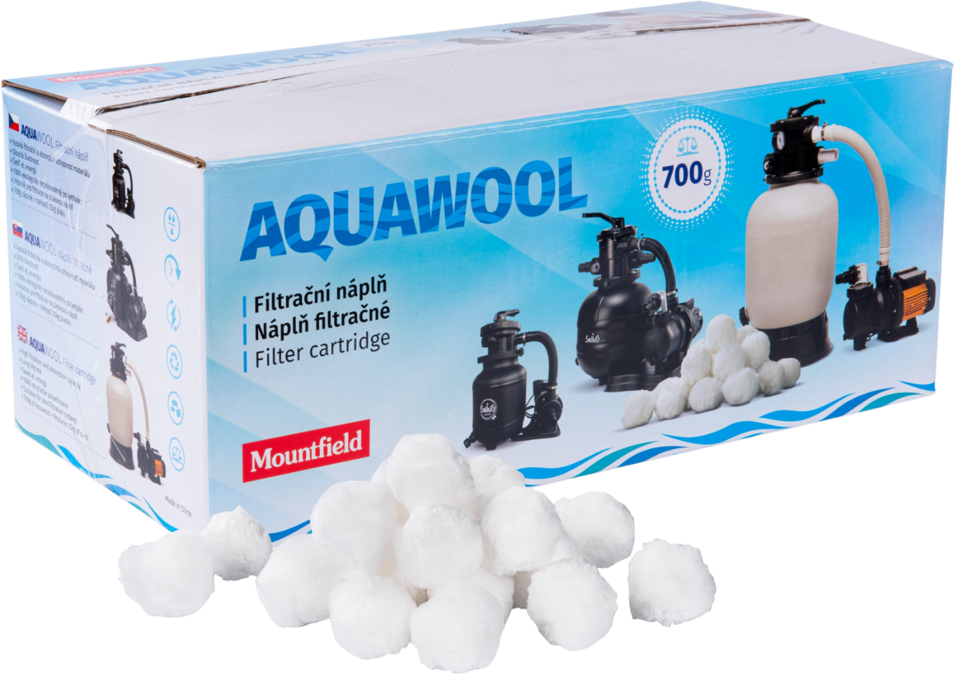 MOUNTFIELD, Aquawool 450g (equivalent Of 17kg Filtration Sand)