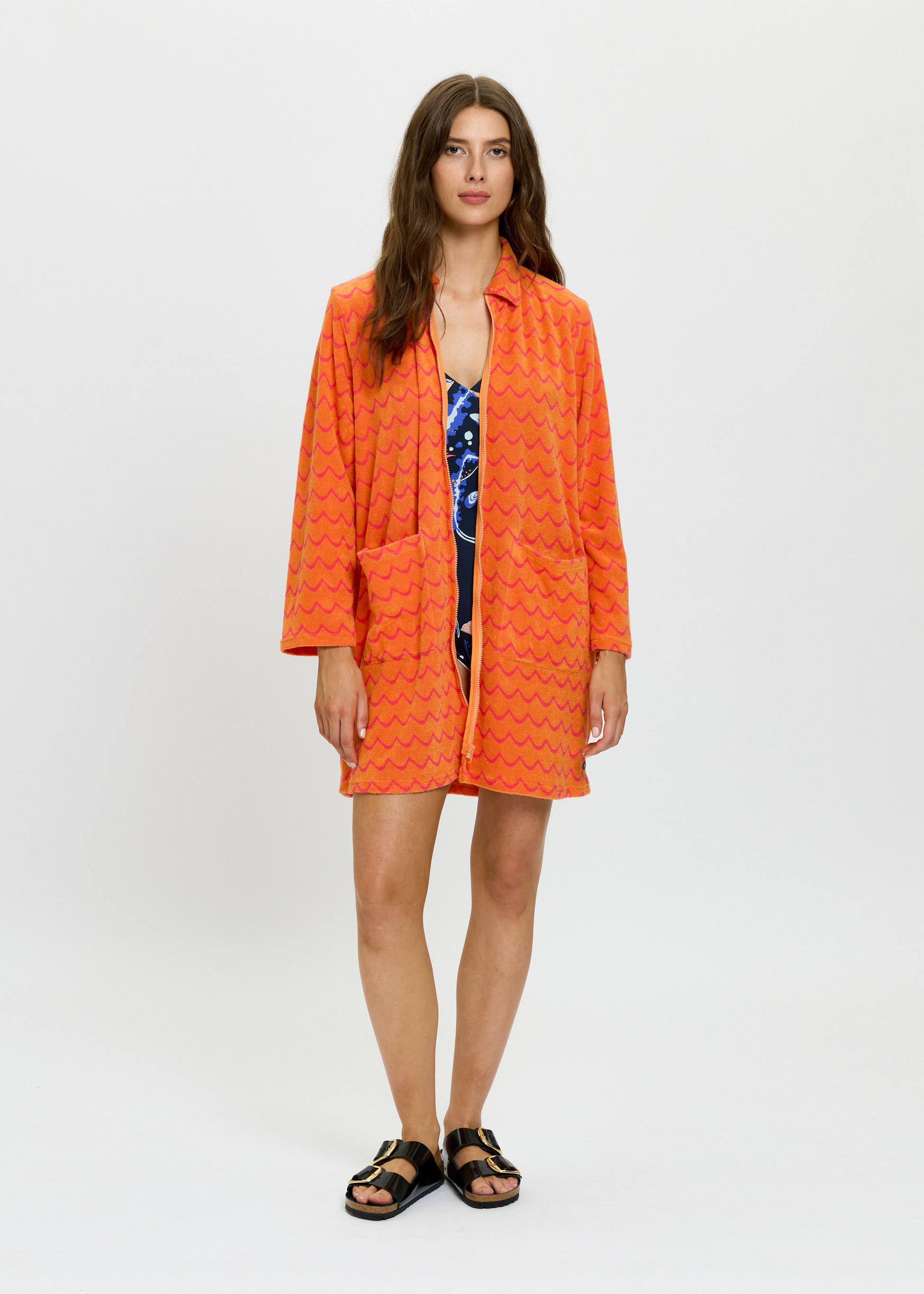 EMMAMALENA, Archipelago Robe Orange/pink Wave