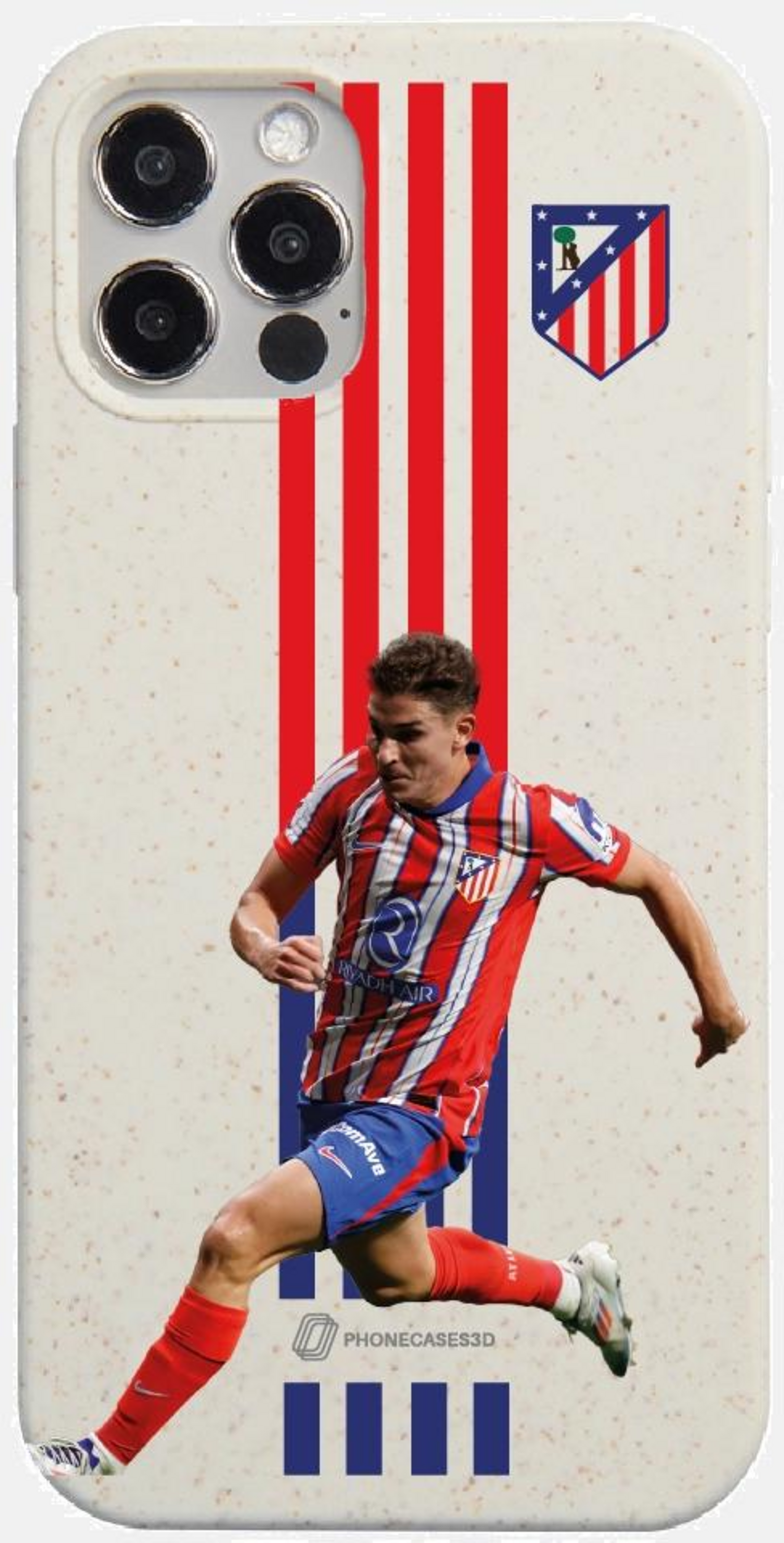 PHONECASES3D, Atletico Madrid Official Compostable Phone Case J. &Aacute;lvarez