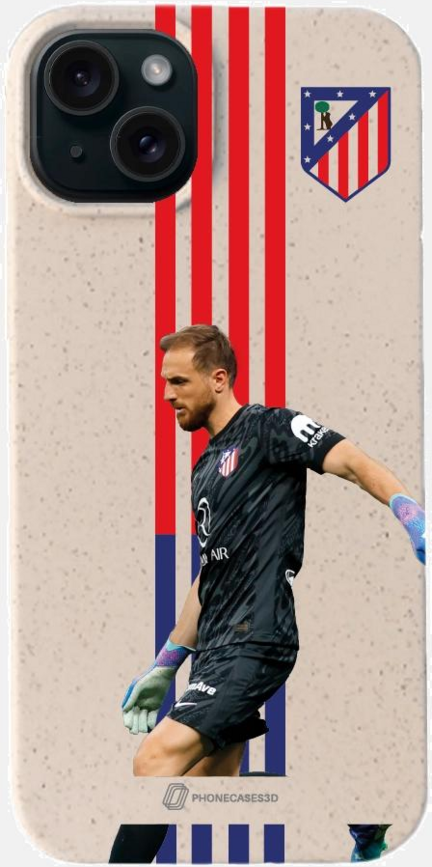 PHONECASES3D, Atletico Madrid Official Compostable Phone Case Oblak