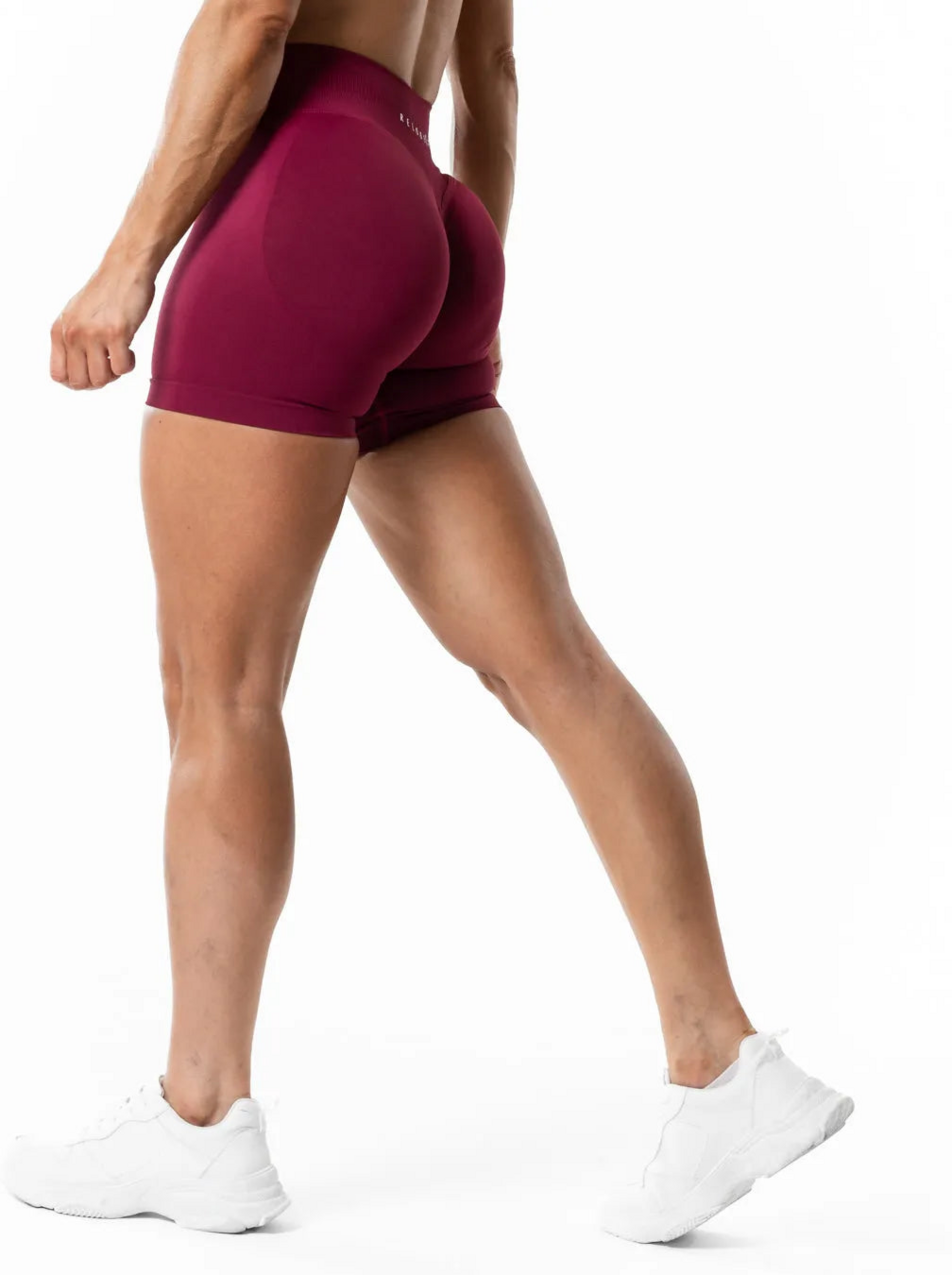 RELODE, Aura Seamless Scrunch Shorts - Cherry
