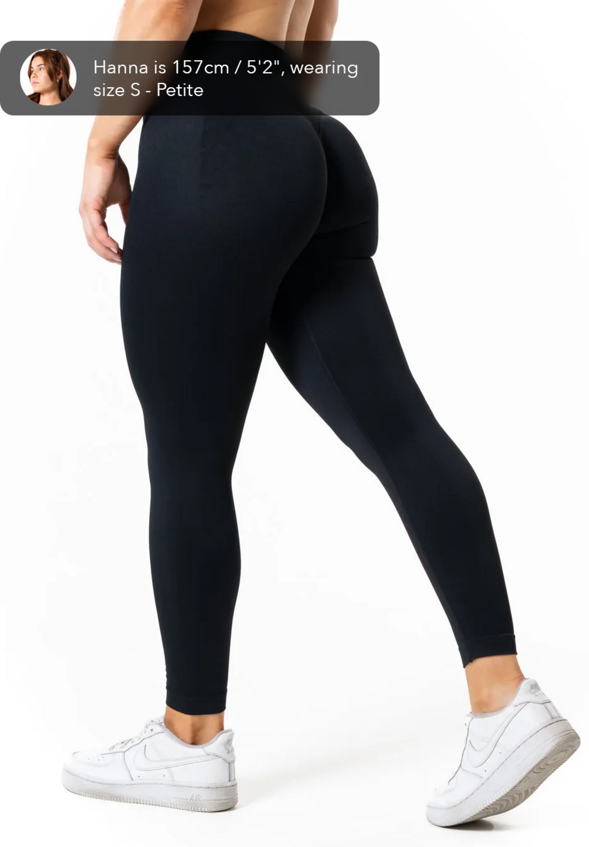 RELODE, Aura Seamless Scrunch Tights - Black