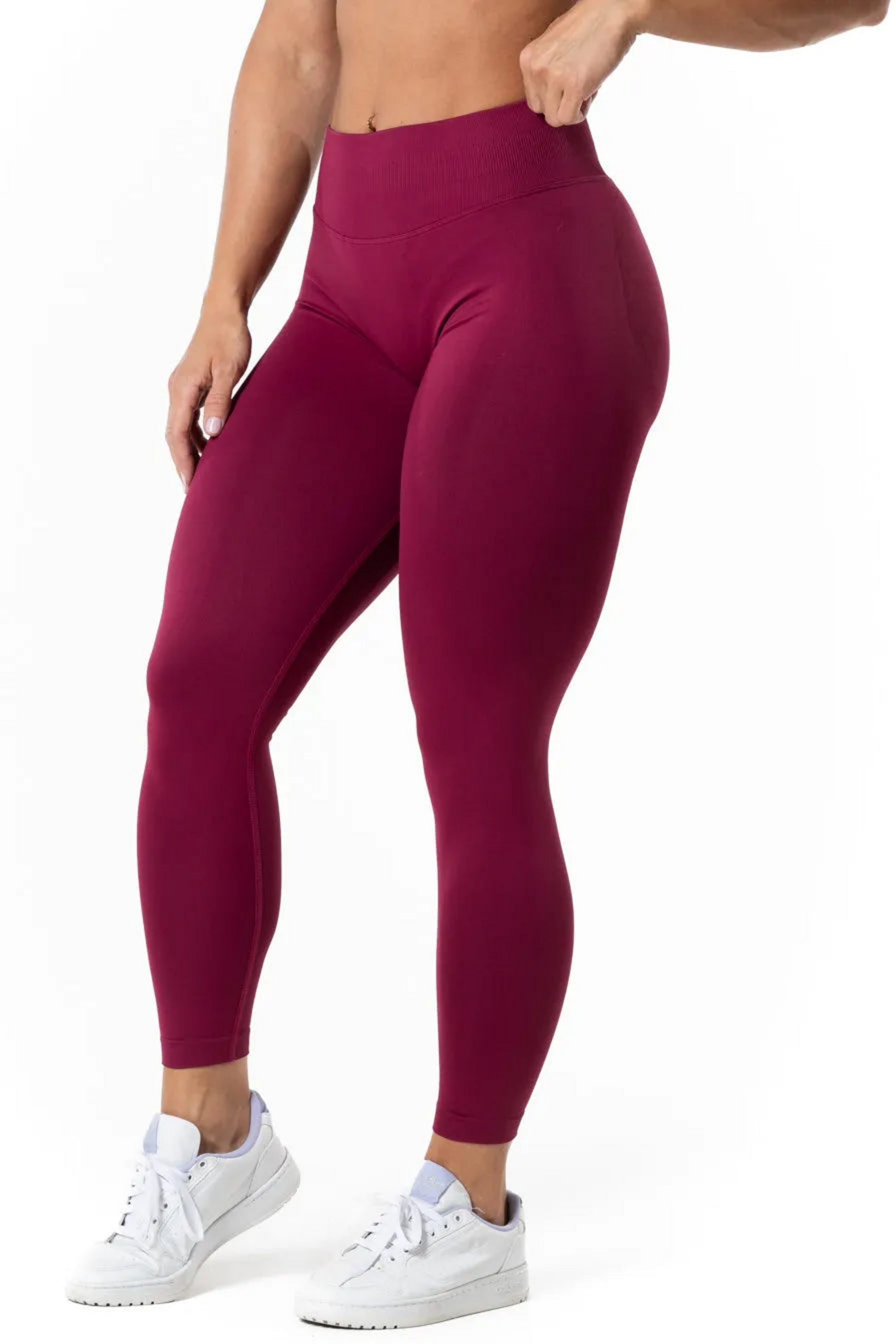 RELODE, Aura Seamless Scrunch Tights - Cherry