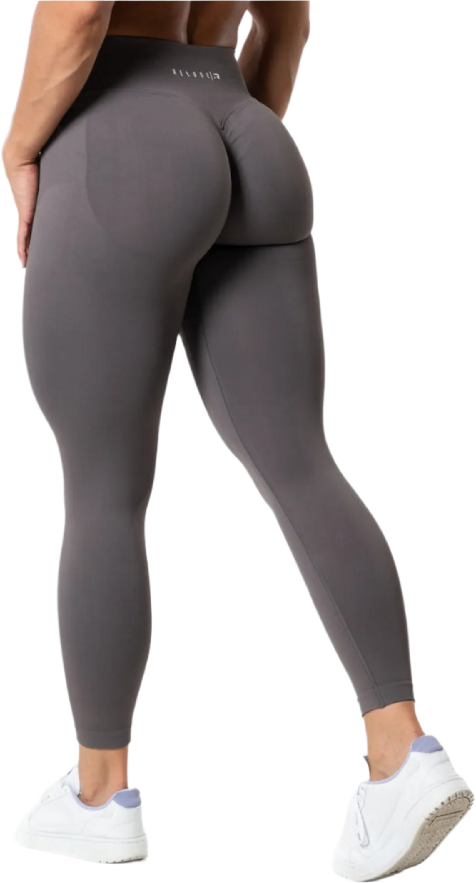 RELODE, Aura Seamless Scrunch Tights - Earth Grey