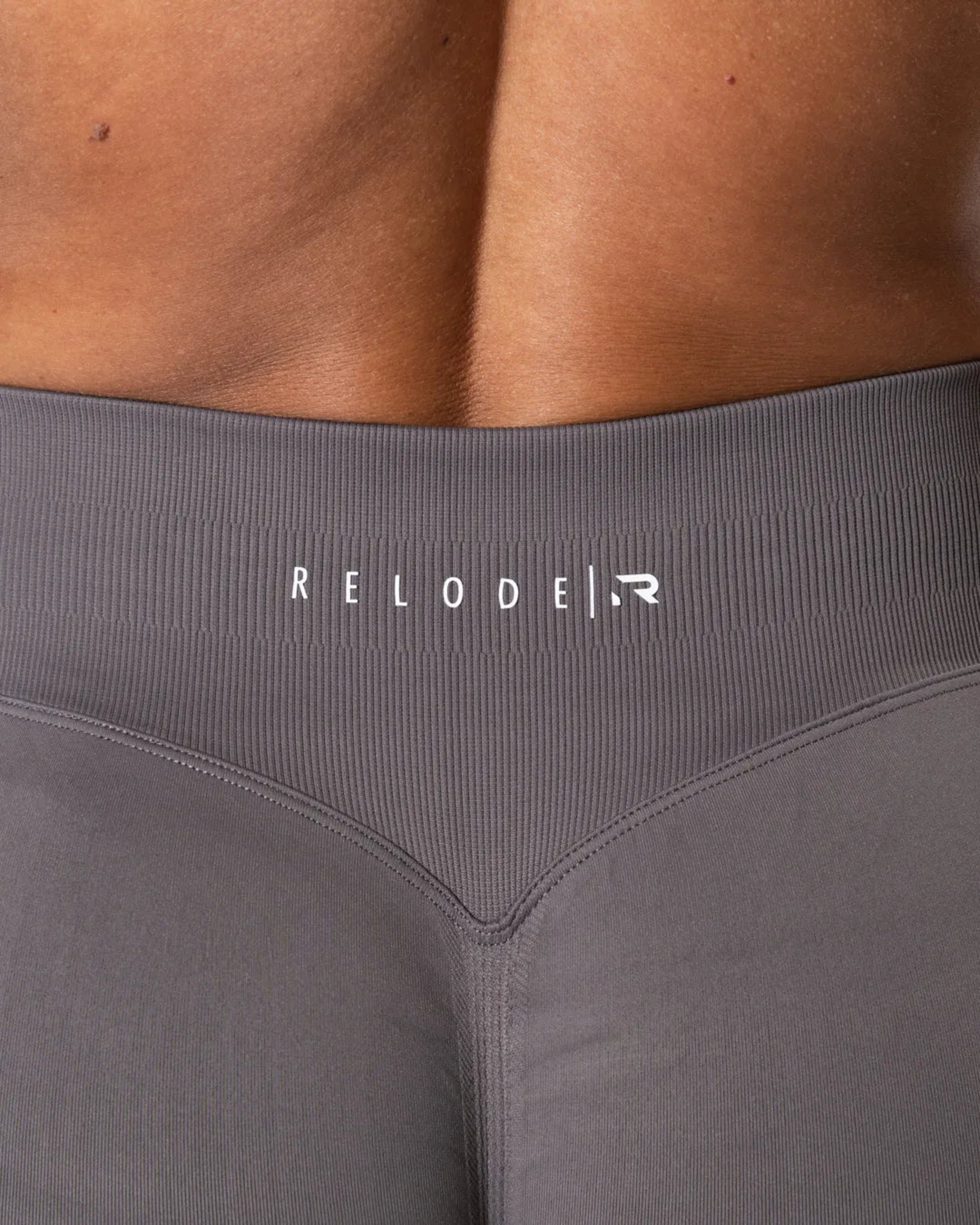 RELODE, Aura Seamless Scrunch Tights - Earth Grey