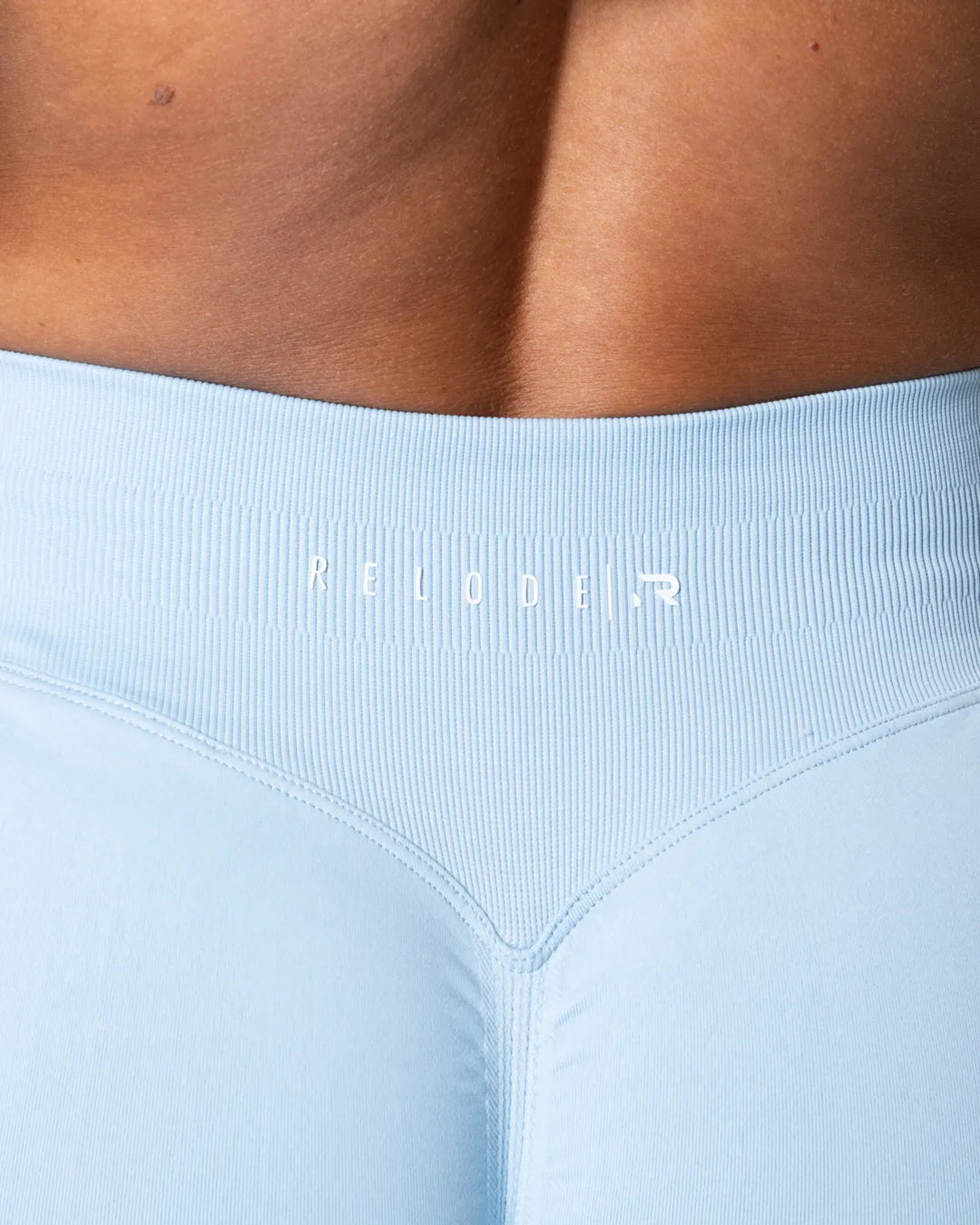 RELODE, Aura Seamless Scrunch Tights - Light Blue