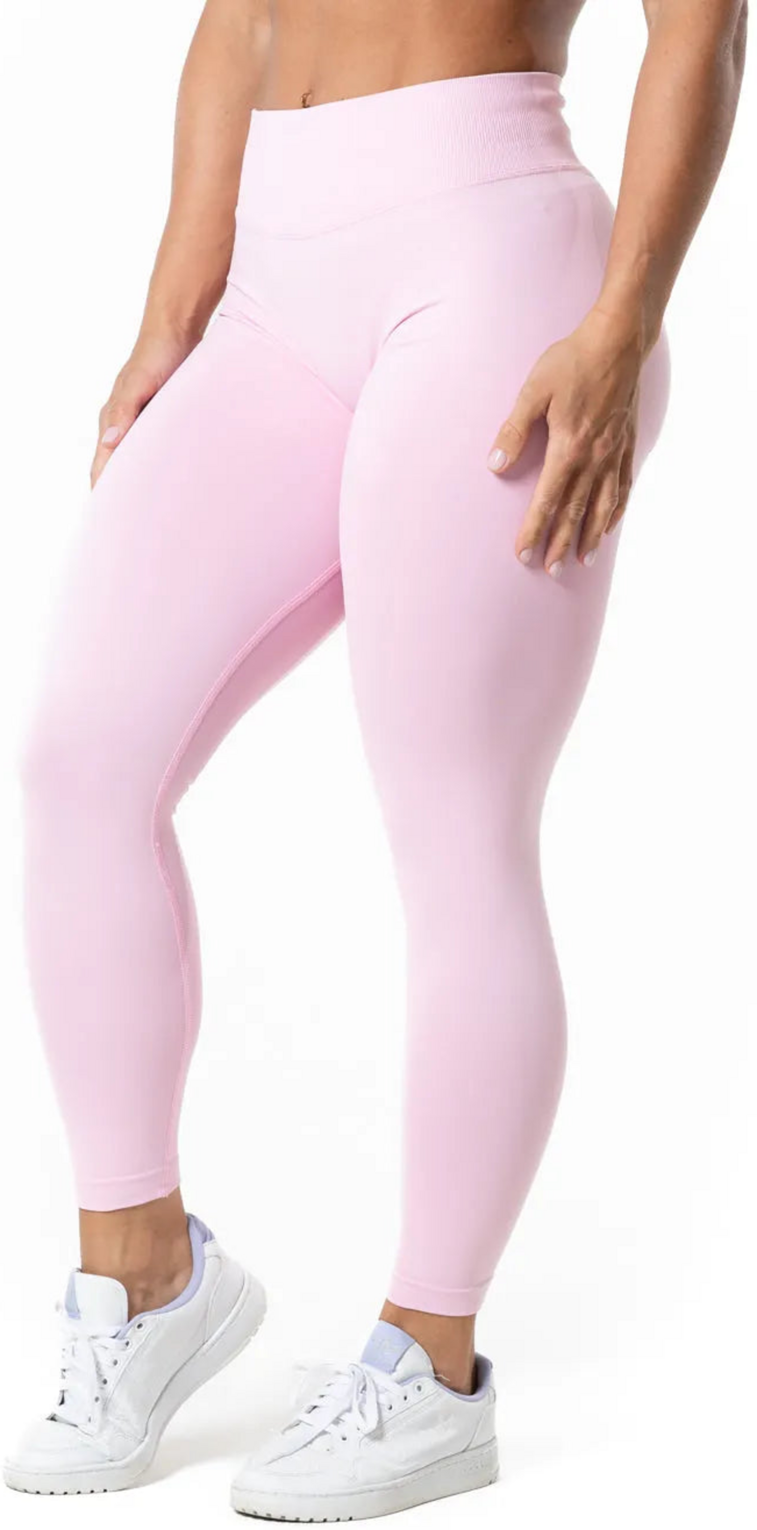 RELODE, Aura Seamless Scrunch Tights - Light Pink