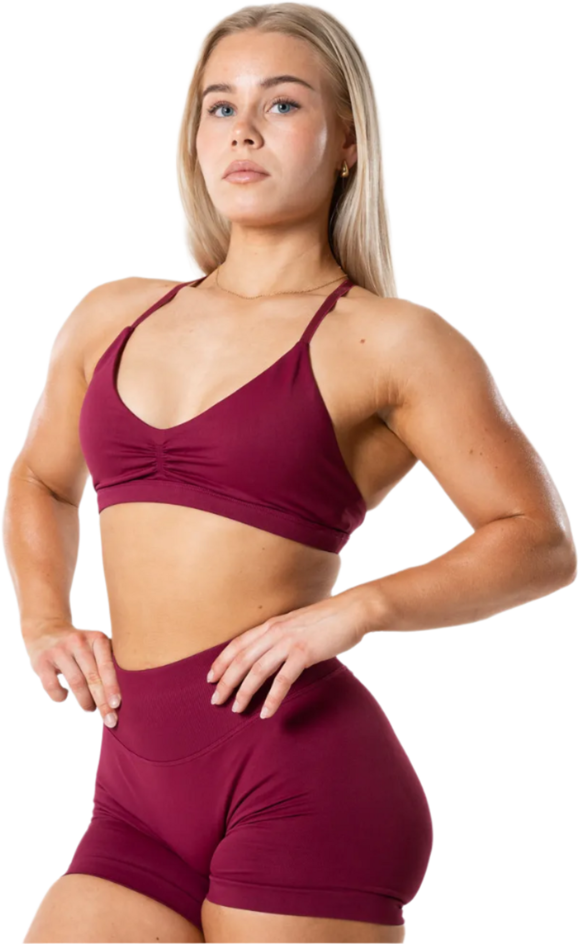 RELODE, Aura Seamless Sports Bra - Cherry