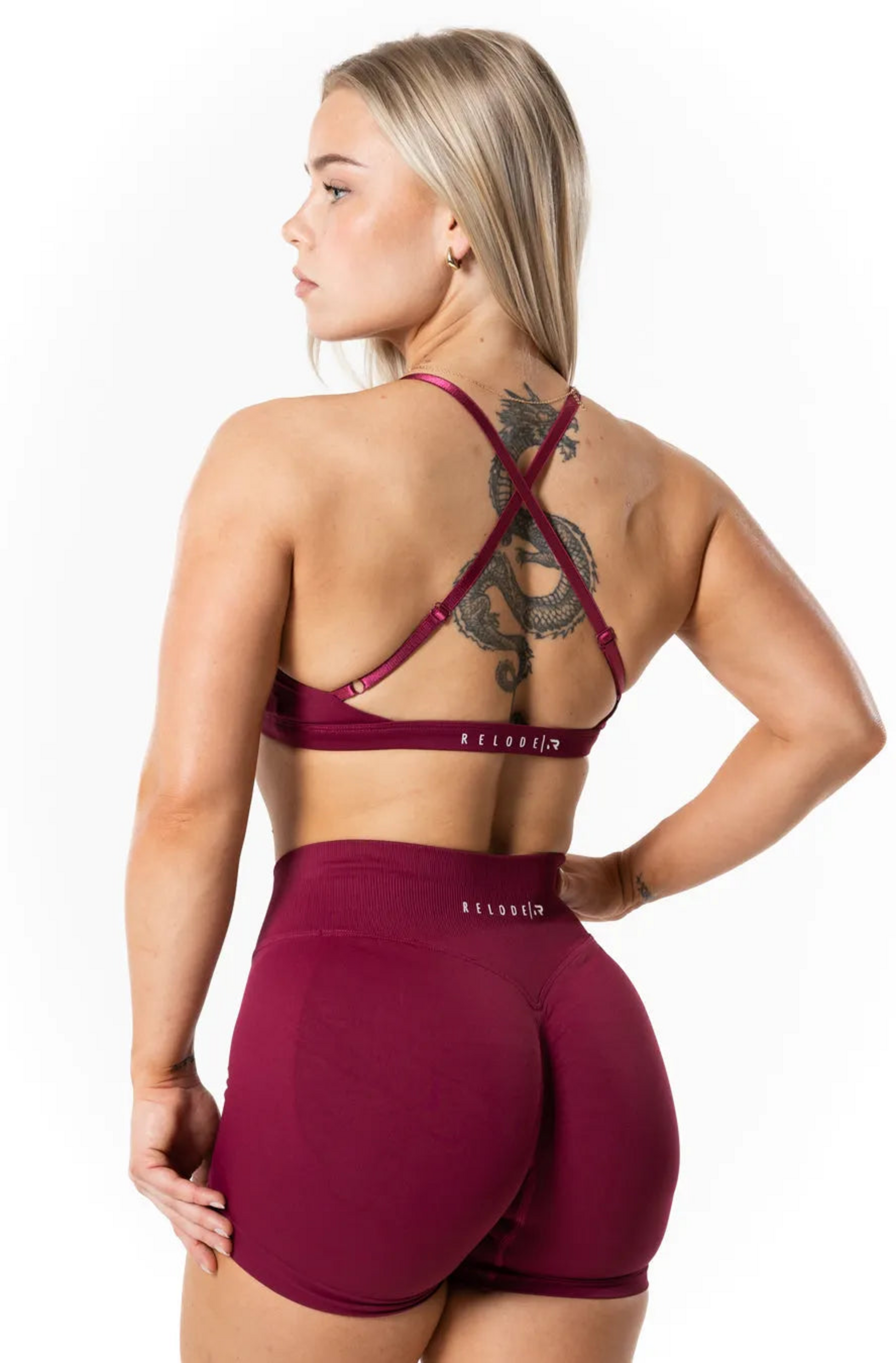 RELODE, Aura Seamless Sports Bra - Cherry