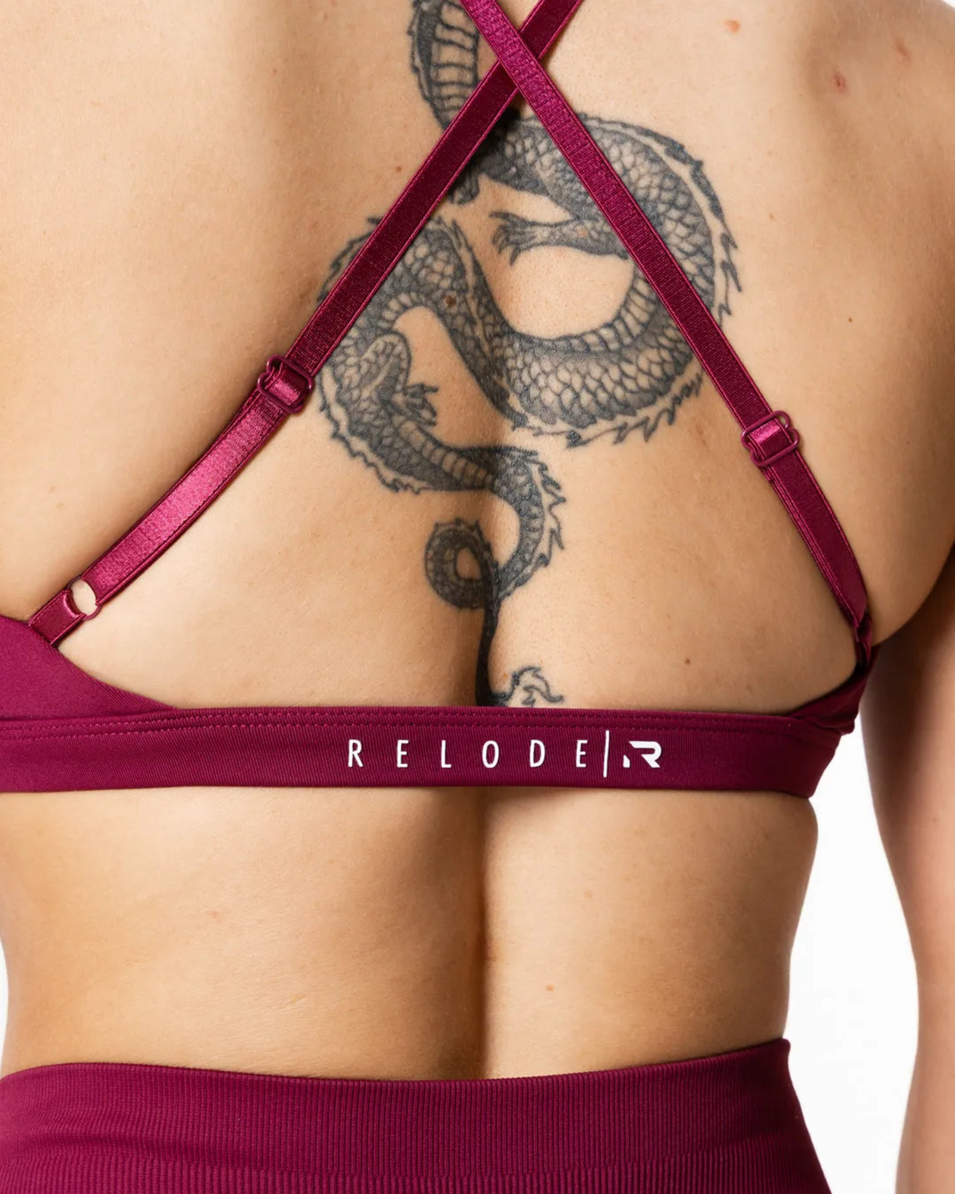 RELODE, Aura Seamless Sports Bra - Cherry