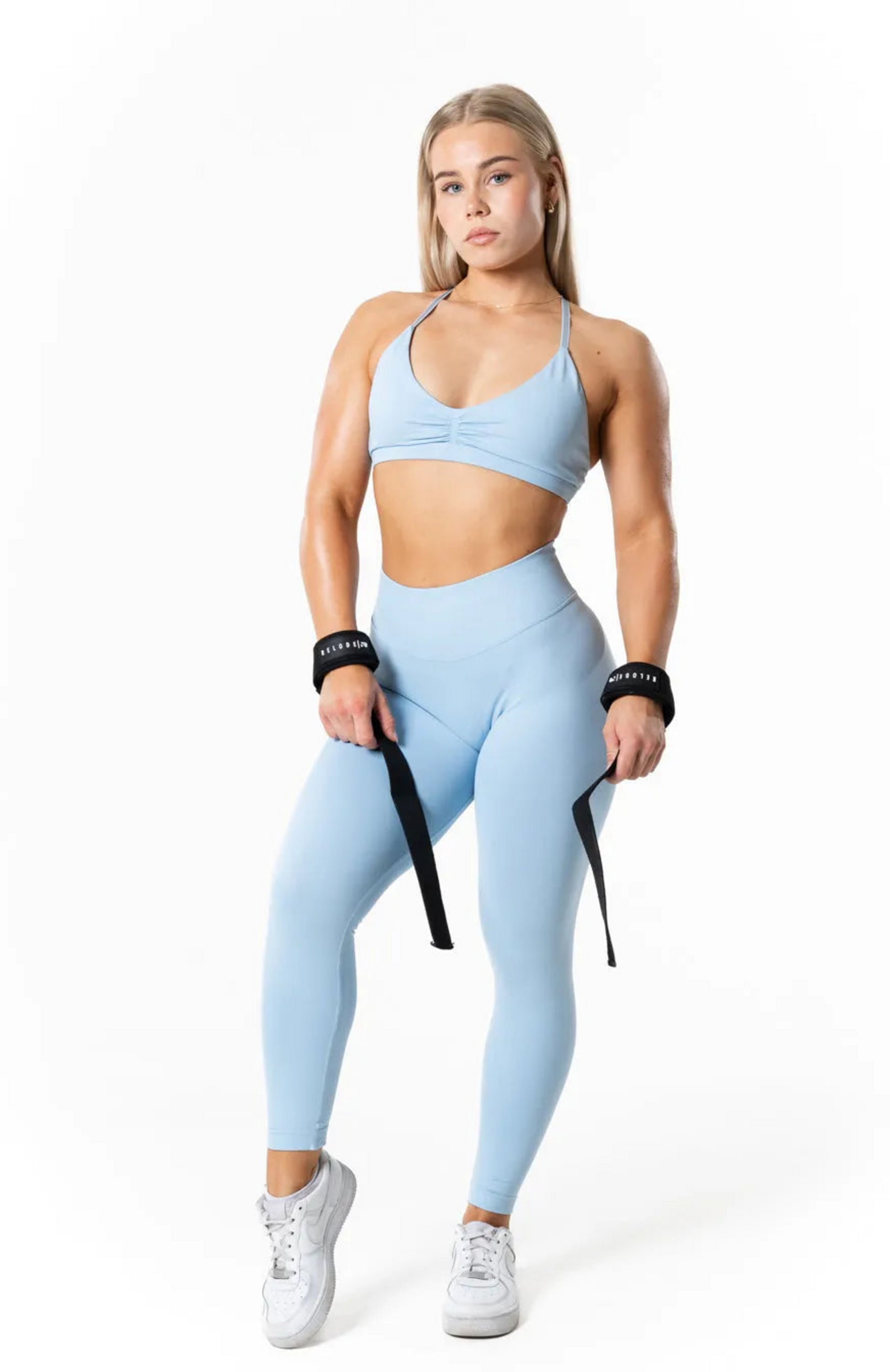 RELODE, Aura Seamless Sports Bra - Light Blue