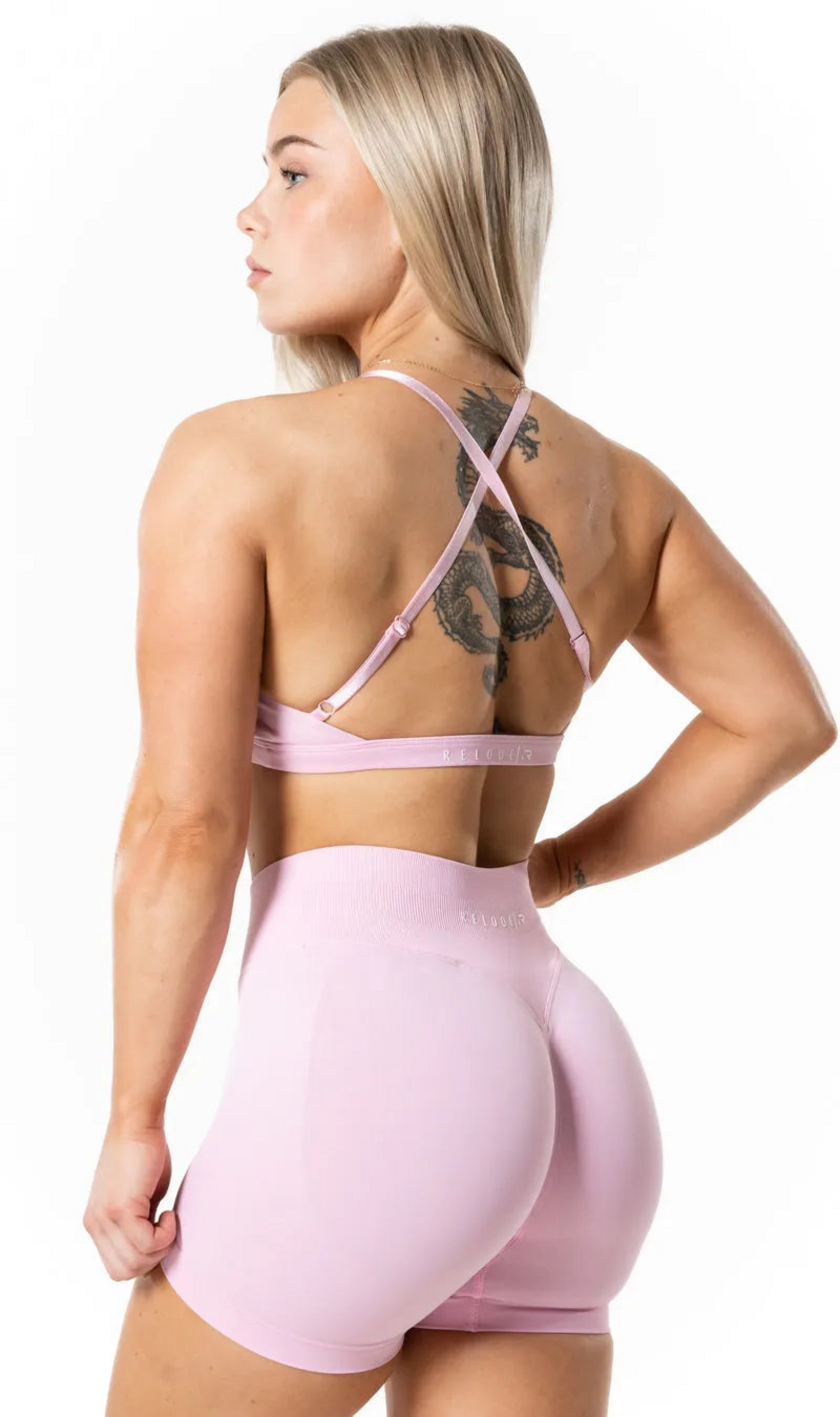 RELODE, Aura Seamless Sports Bra - Light Pink