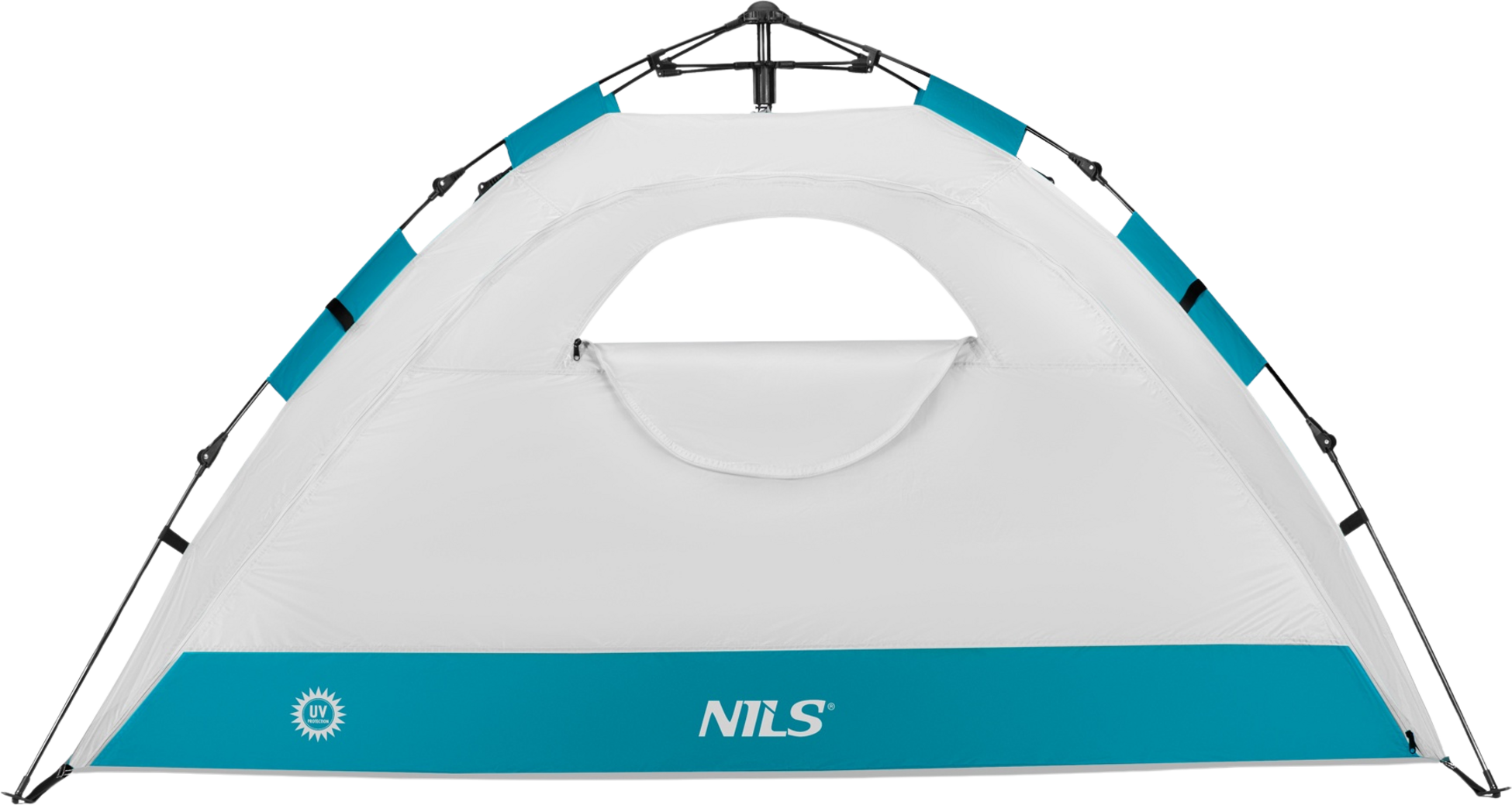 NORTHIX, Automatic Beach Tent With Uv Protection, 2-entrance, Gray