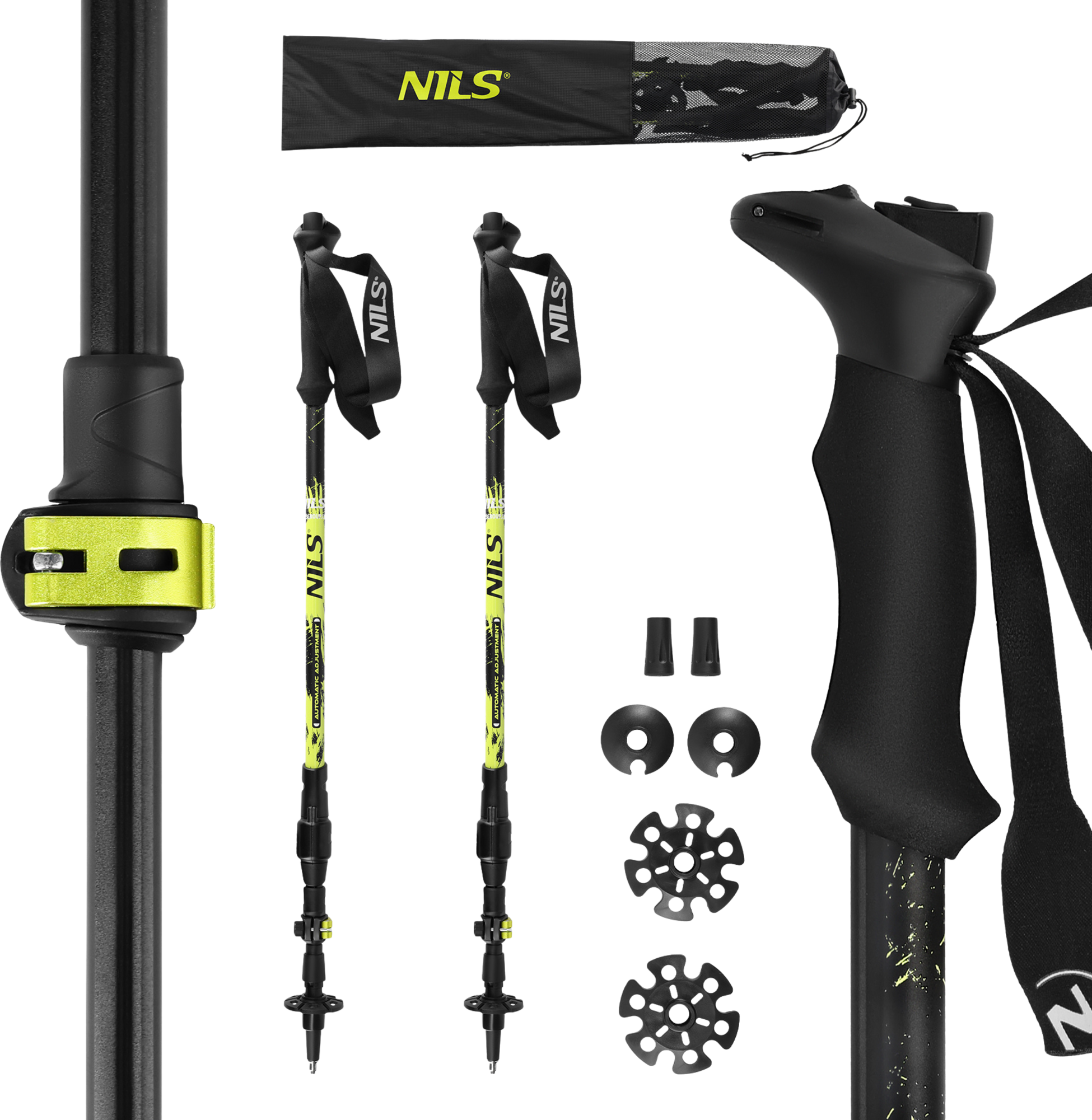 NORTHIX, Automatic Trekking Poles &ndash; Adjustable, Lightweight