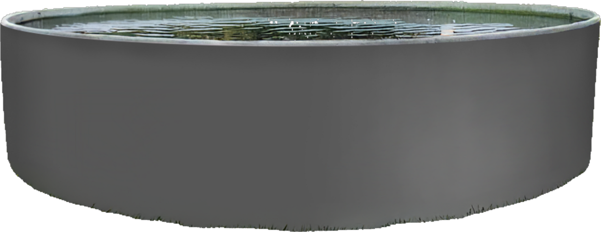 AZURO, Azuro 3.6x1.2m Graphite / White - No Filter, With Off-axis Holes