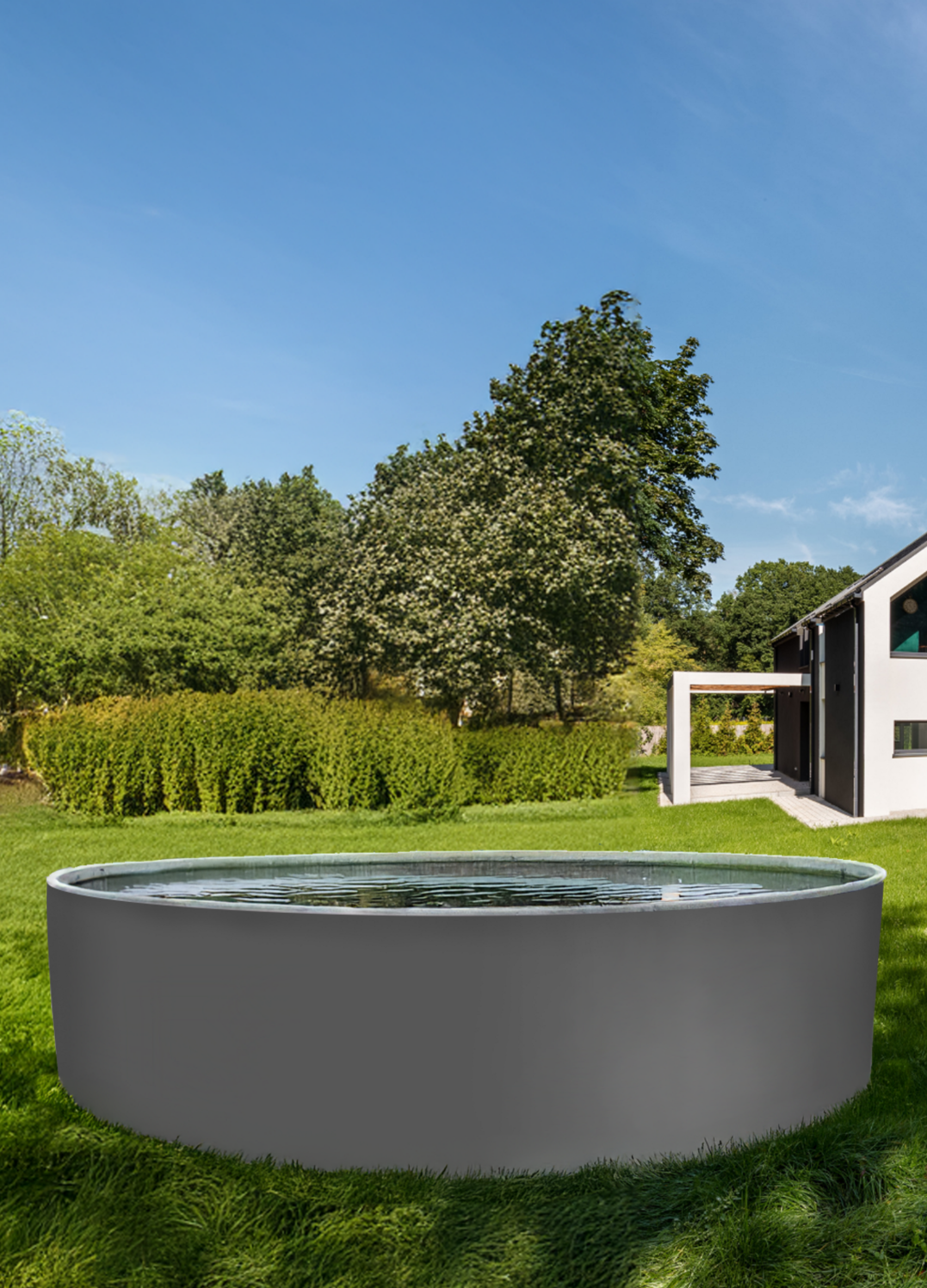 AZURO, Azuro 3.6x1.2m Graphite / White - No Filter, With Off-axis Holes