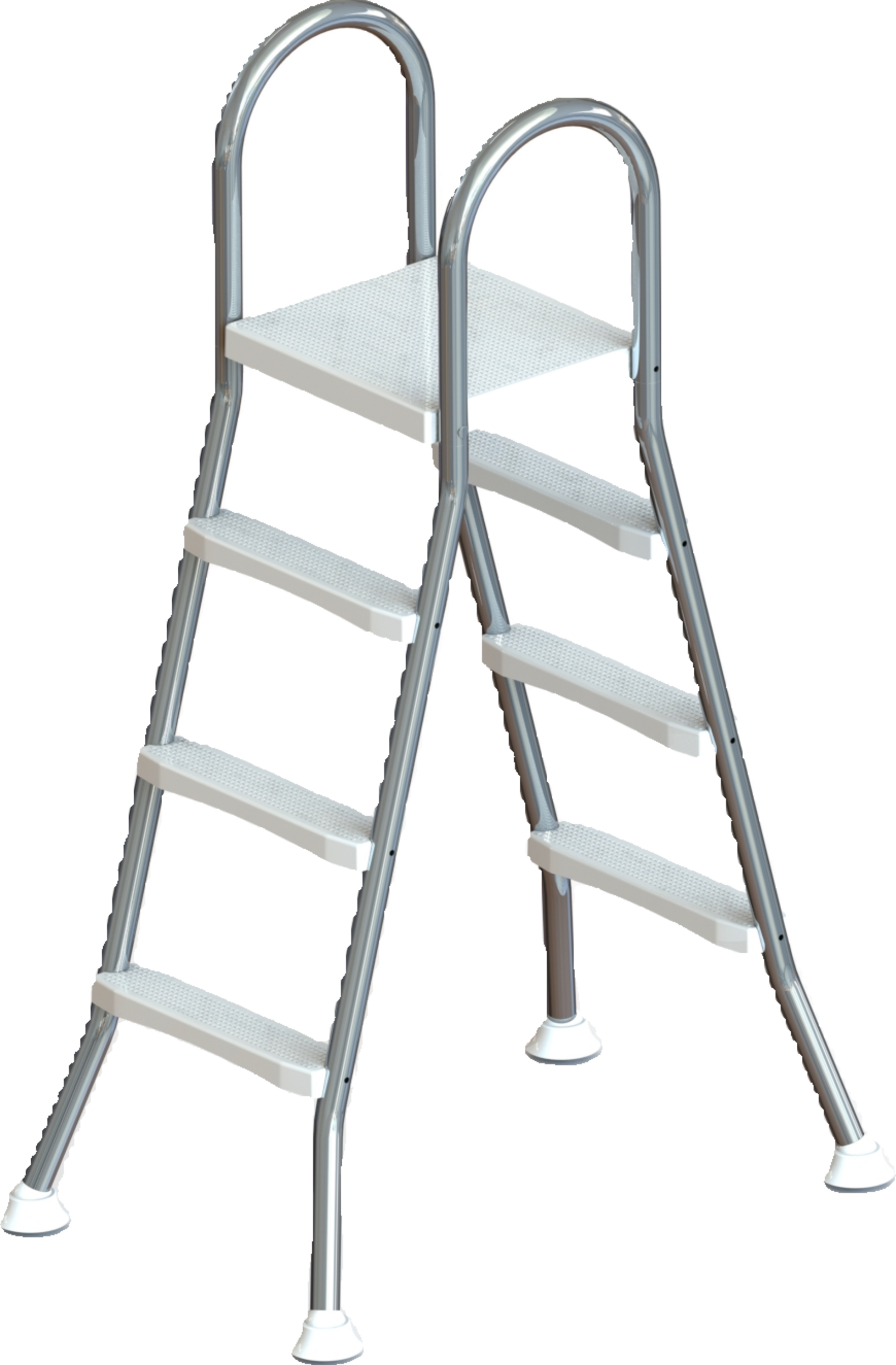 AZURO, Azuro De Luxe Stainless Steel Ladder "a" - For Pool Up To 1.20m Height