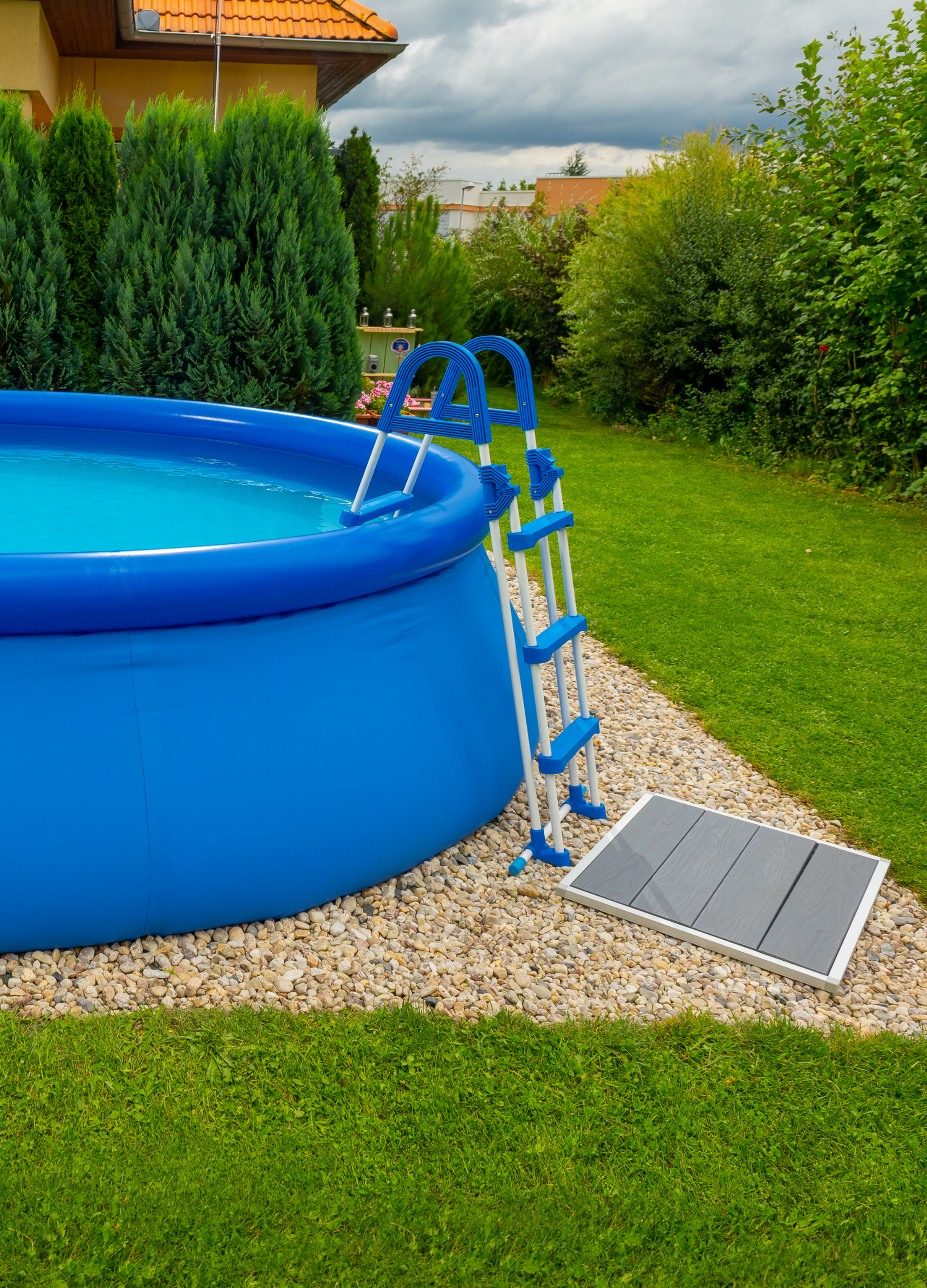 AZURO, Azuro Safety Ladder 0.91m / 3-steps - For Pool Up To 0.95m Height