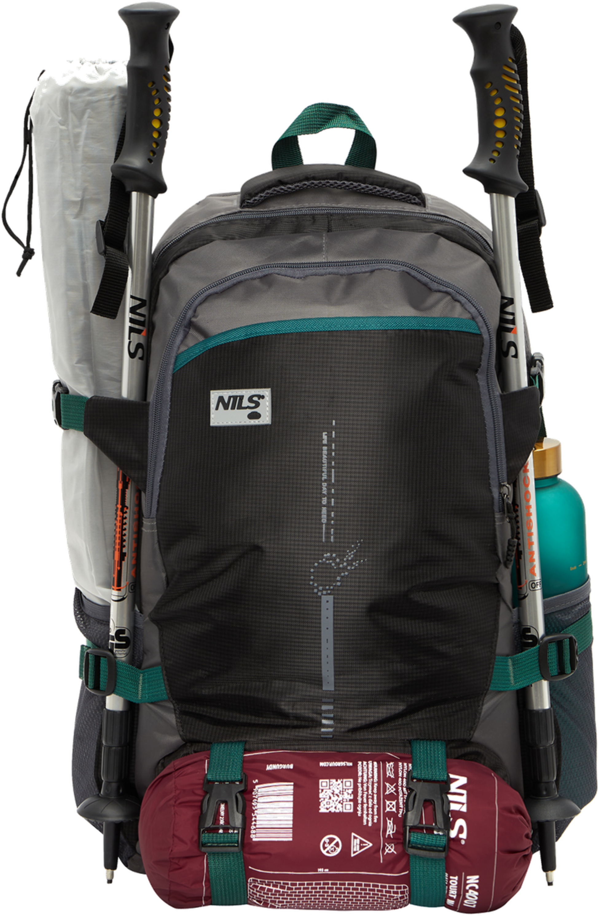 NORTHIX, Backpack, 45l, Black, Tourist Range