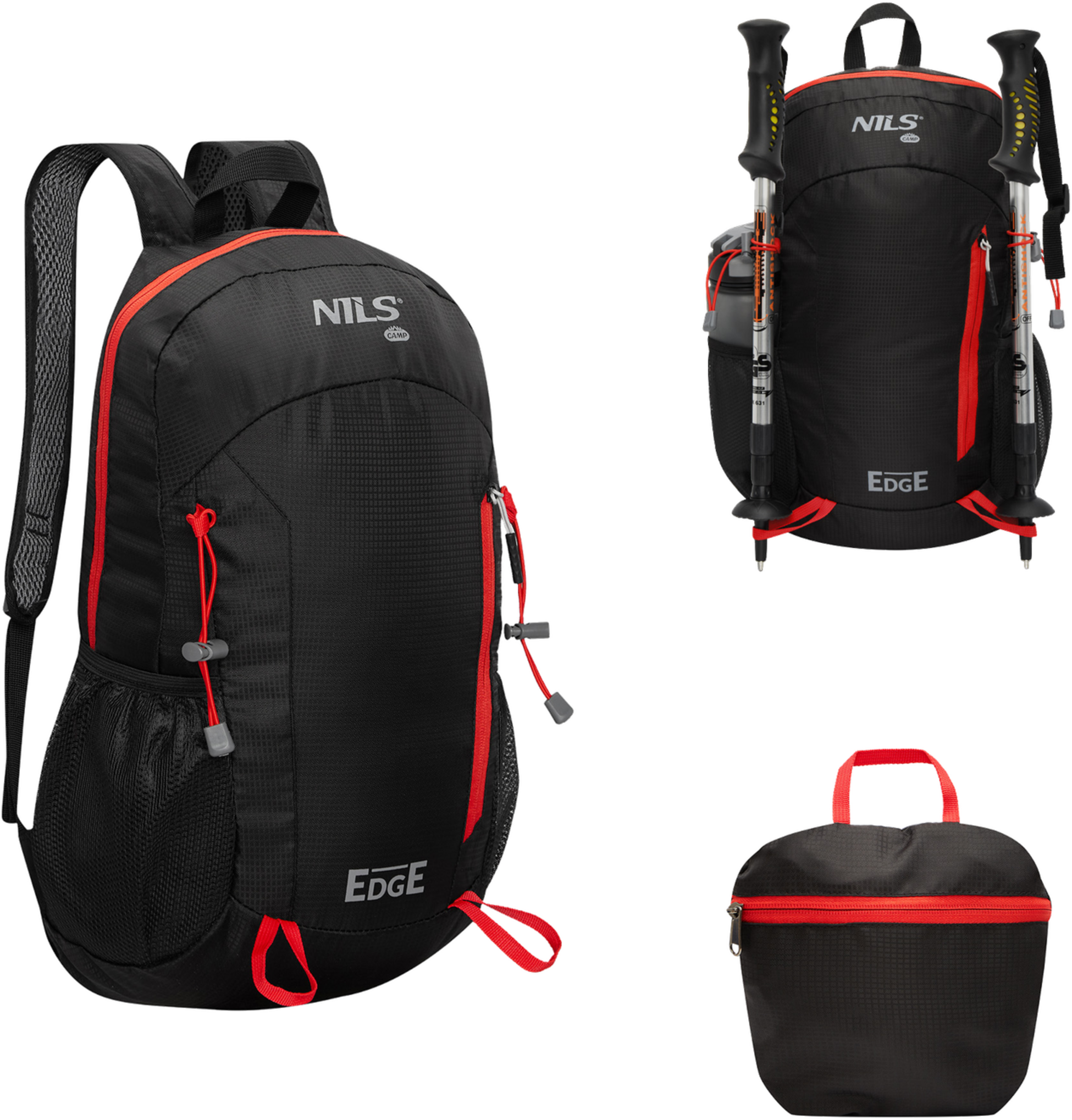 NORTHIX, Backpack, Black, 22l Capacity, Edge Design