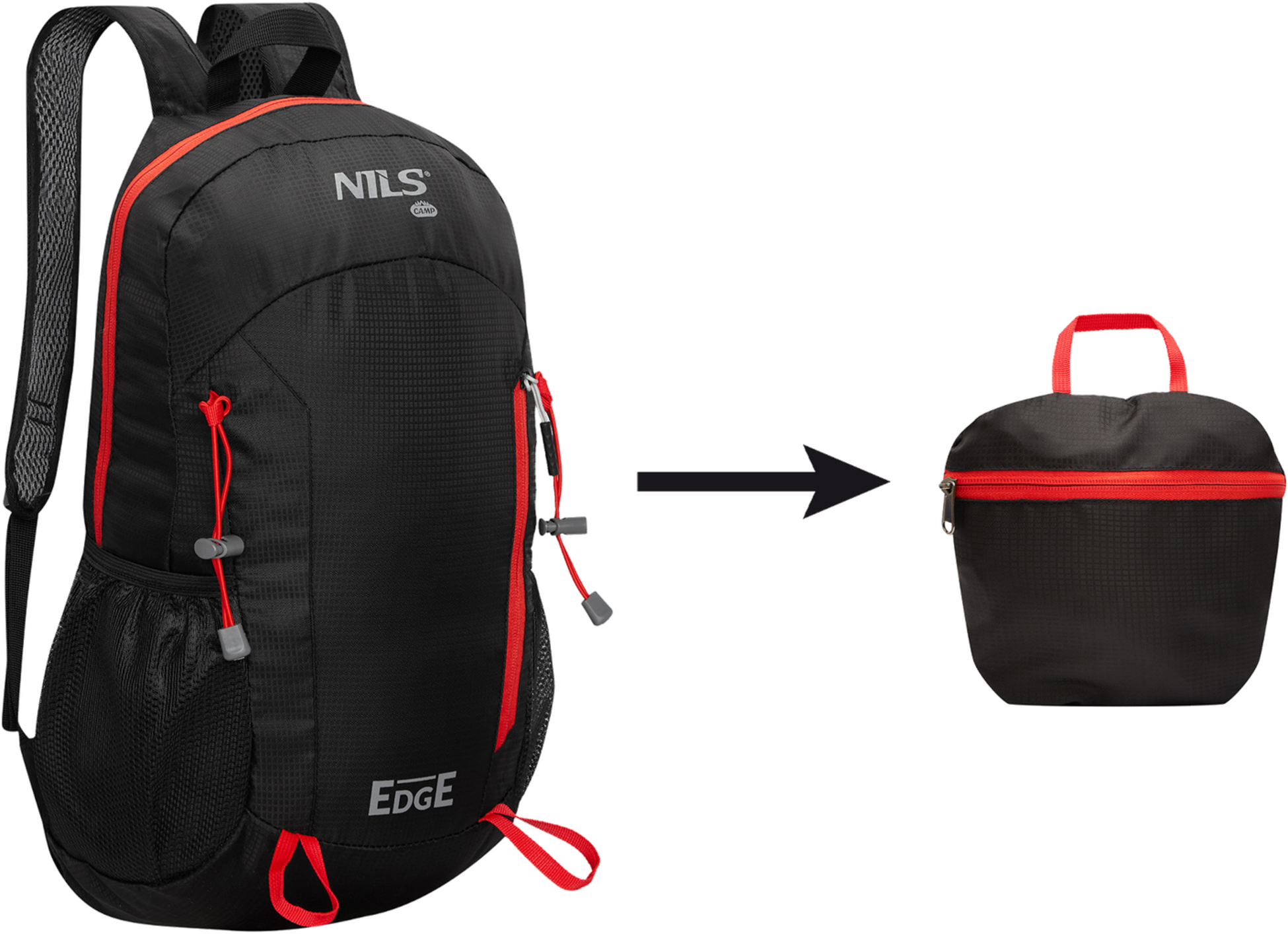 NORTHIX, Backpack, Black, 22l Capacity, Edge Design