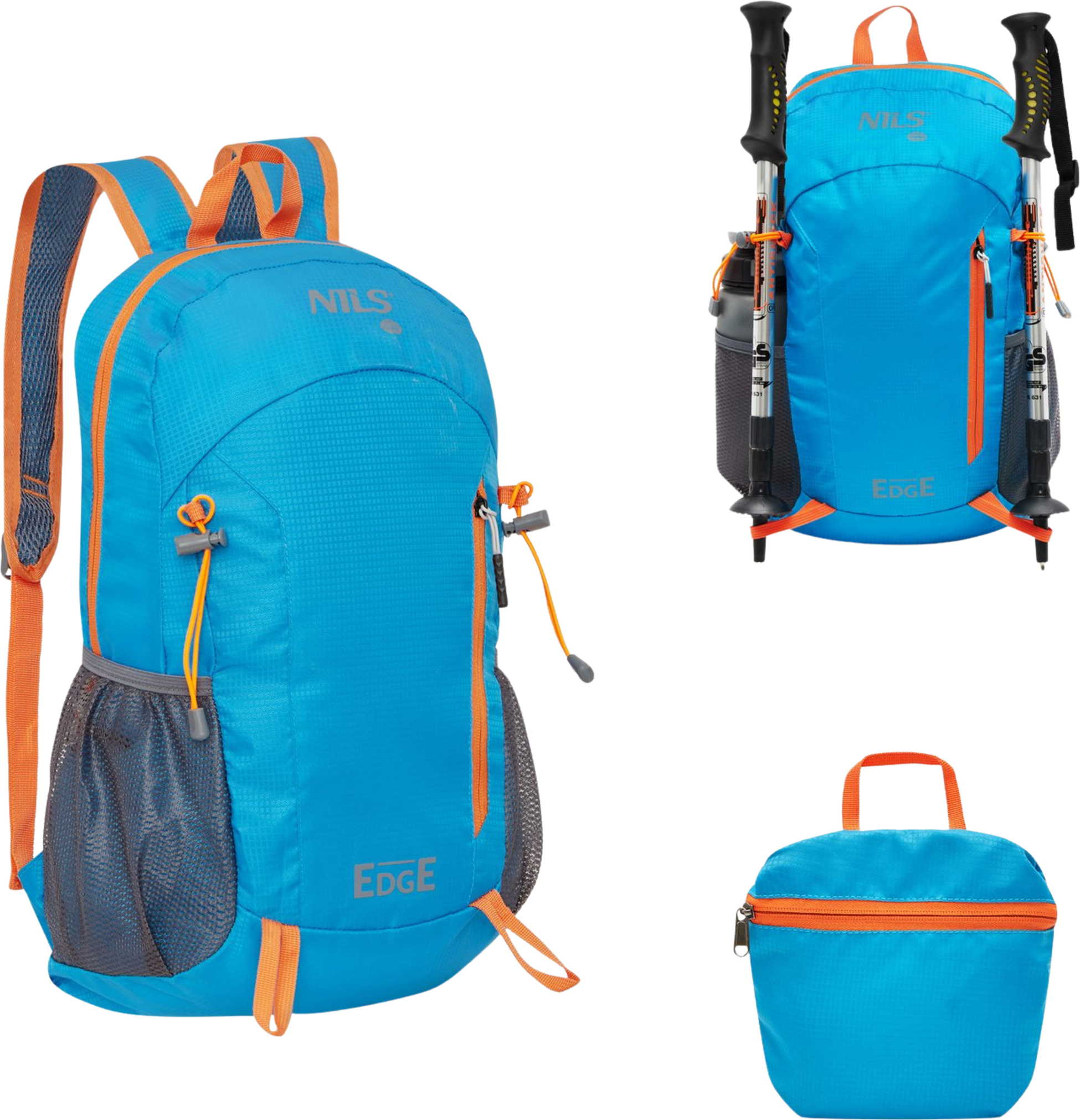 NORTHIX, Backpack 22l, Blue Edge, Durable Material