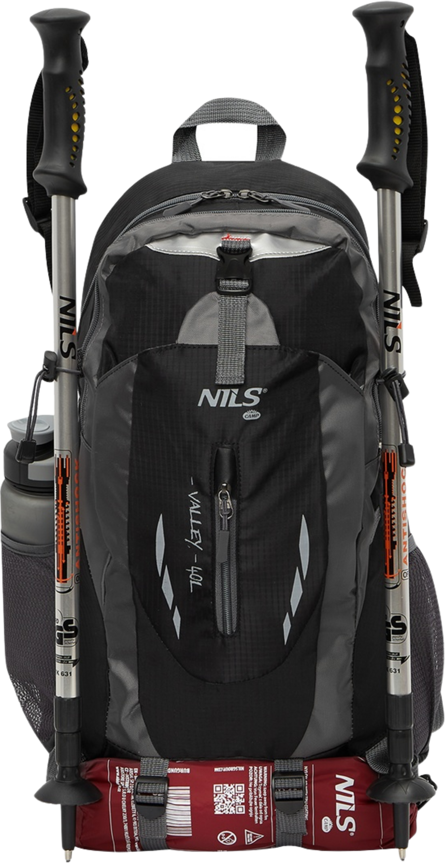 NORTHIX, Backpack For Tourists, Black, 40l Capacity