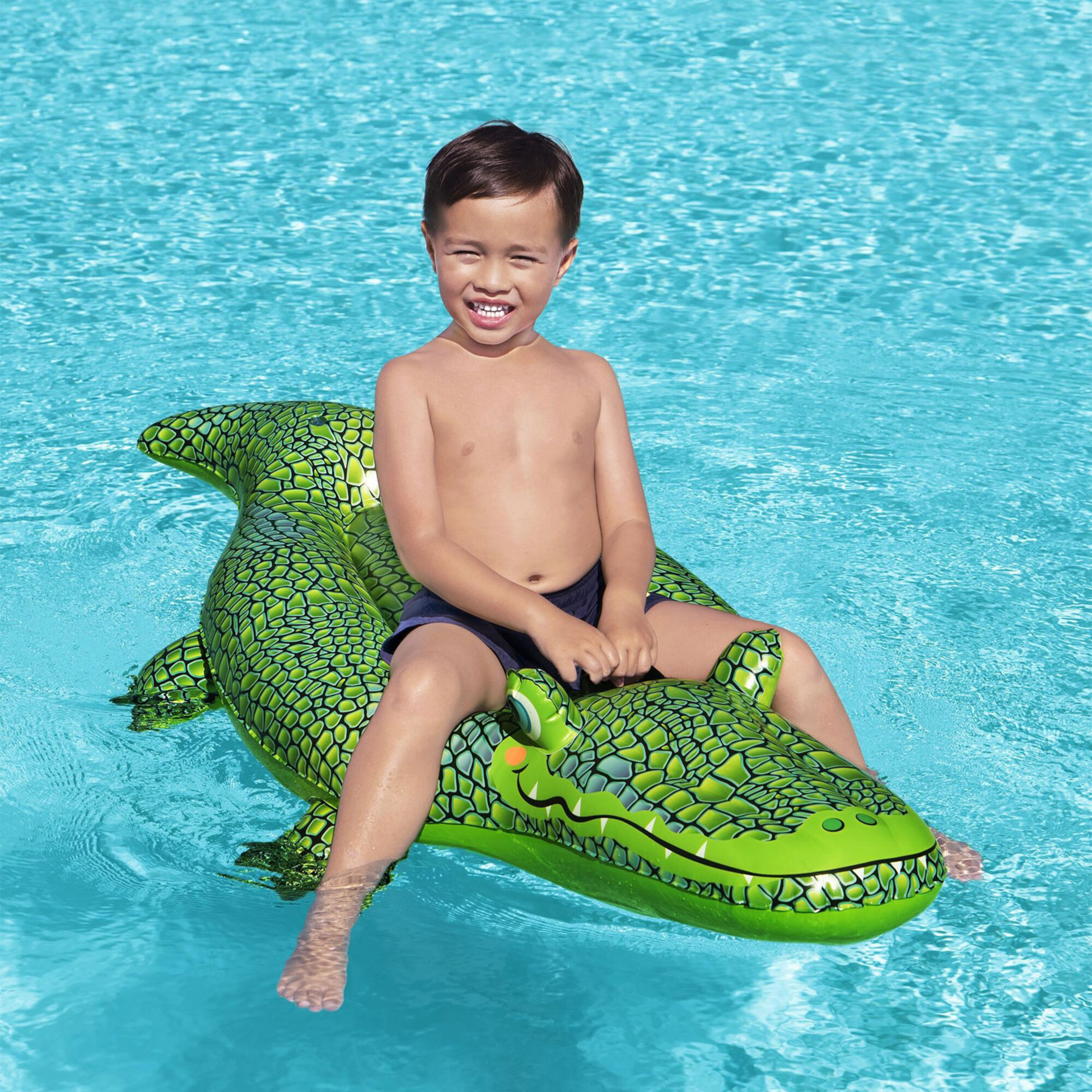 BESTWAY, Badmadrass Buddy Crocodile Ride-on 1.52m X 71cm