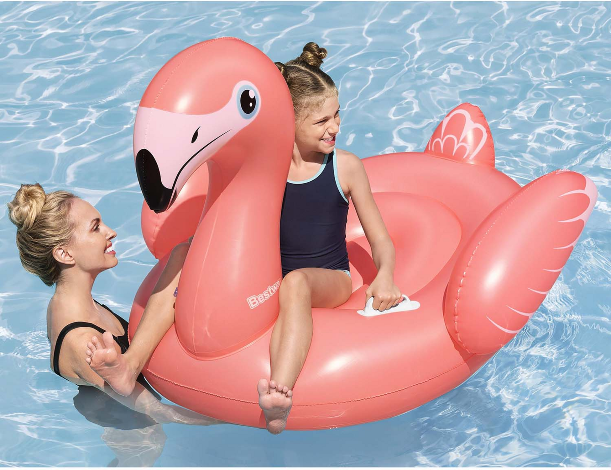 BESTWAY, Badmadrass Fancy Flamingo 1,38 X 1,07 M