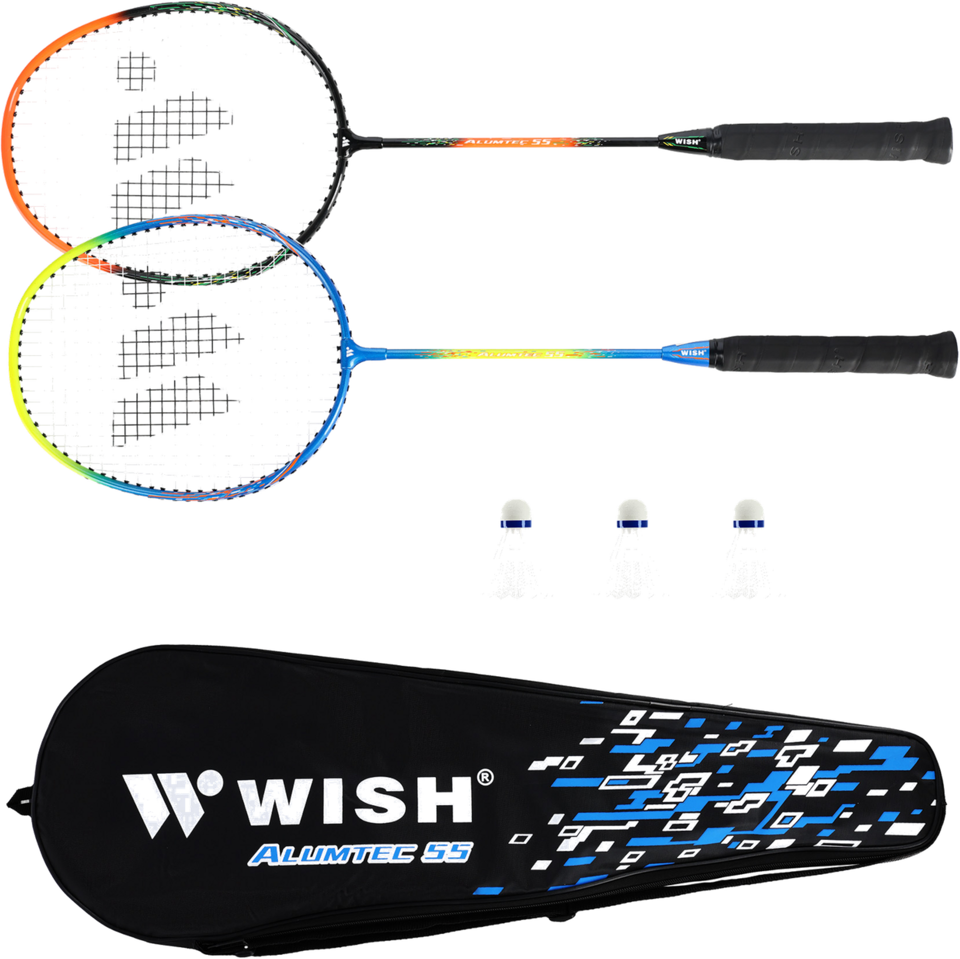 NORTHIX, Badminton Racket Set With 3 Shuttlecocks